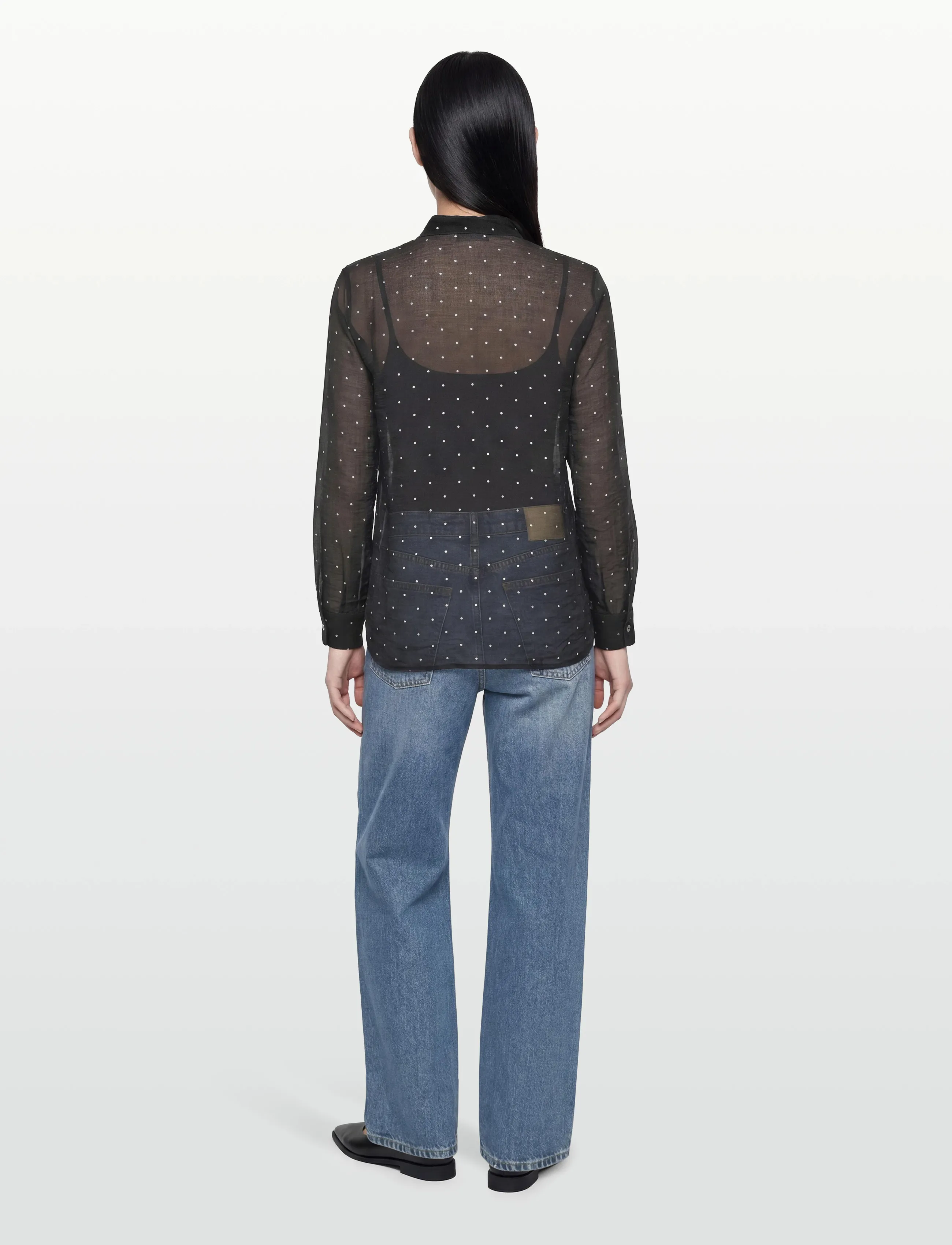 United Colors of Benetton - SHIRT - blouses à manches longues - black - 4