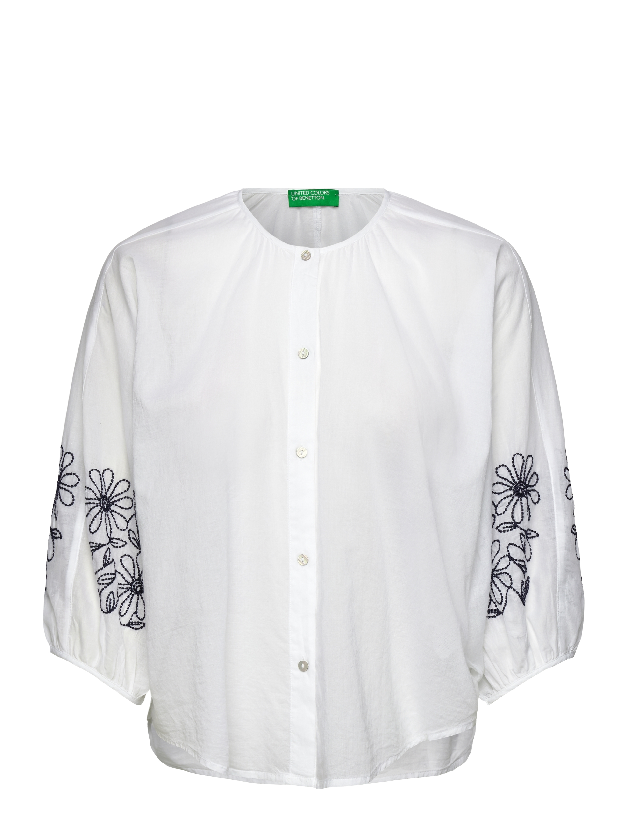 United Colors of Benetton Shirt, S, White, Bluser > Langærmede, Dame