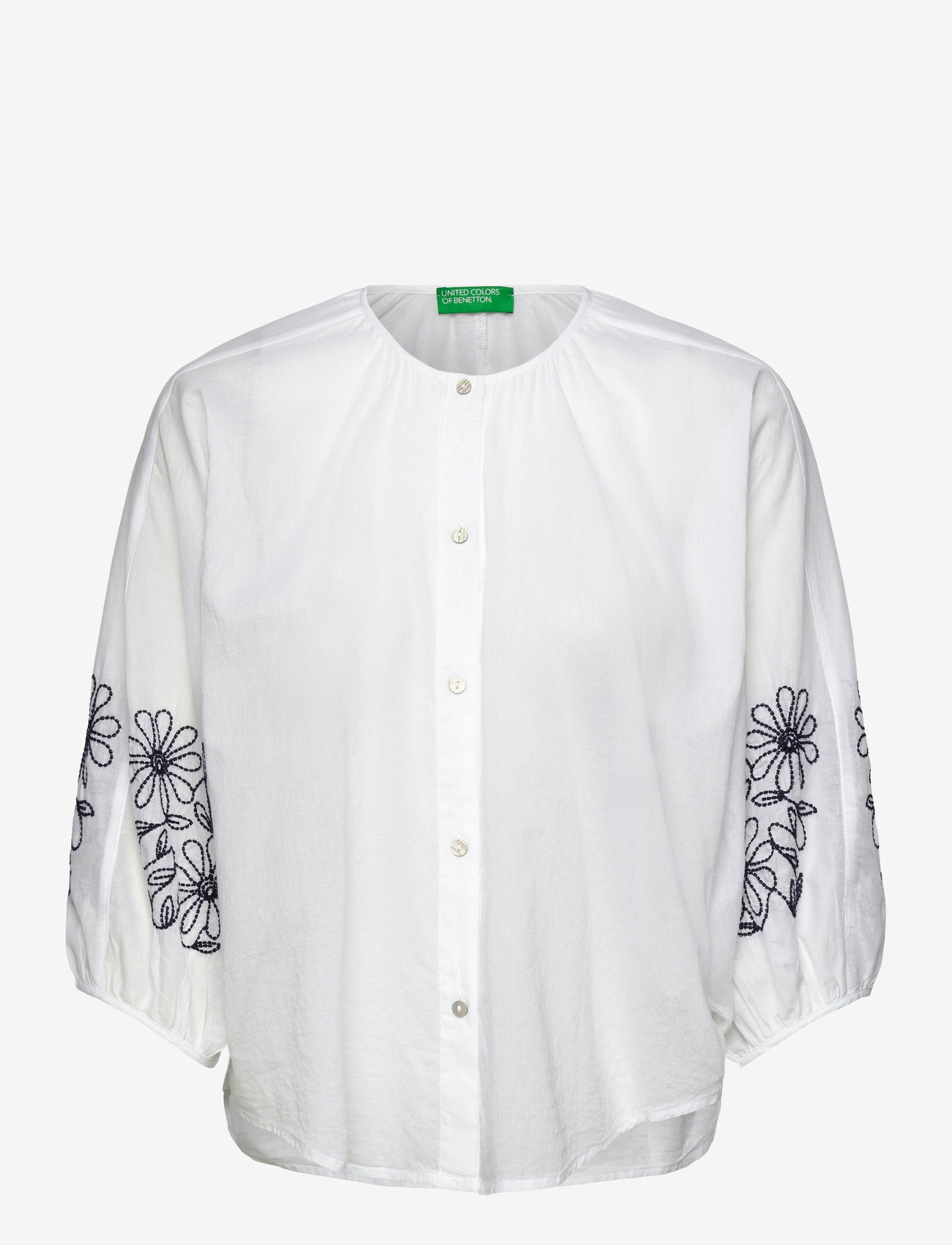 United Colors of Benetton - SHIRT - short-sleeved blouses - white - 0