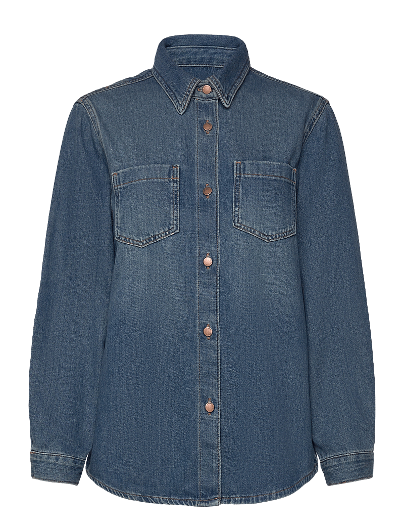 United Colors of Benetton - SHIRT - denimskjorter - blue - 0