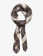 United Colors of Benetton - SQUARE SCARF - lightweight scarves - black/dark grey - 0