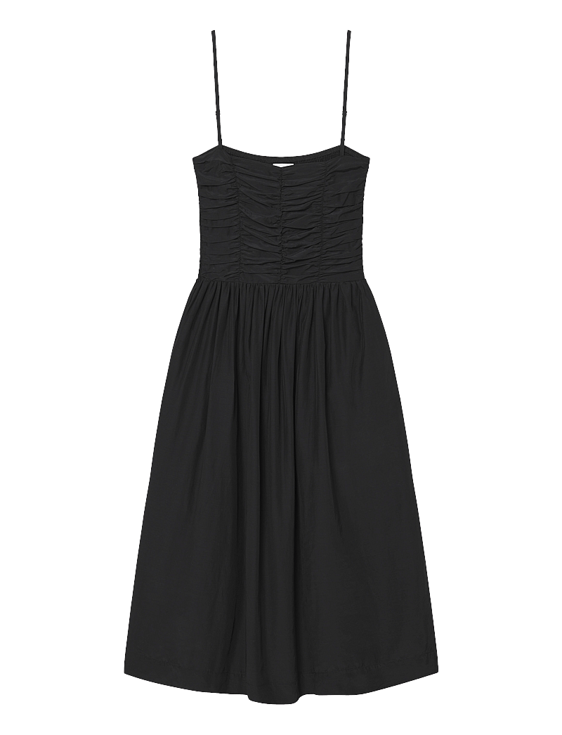 Once Untold - Silkey Smock Dress - midikleider - black - 1