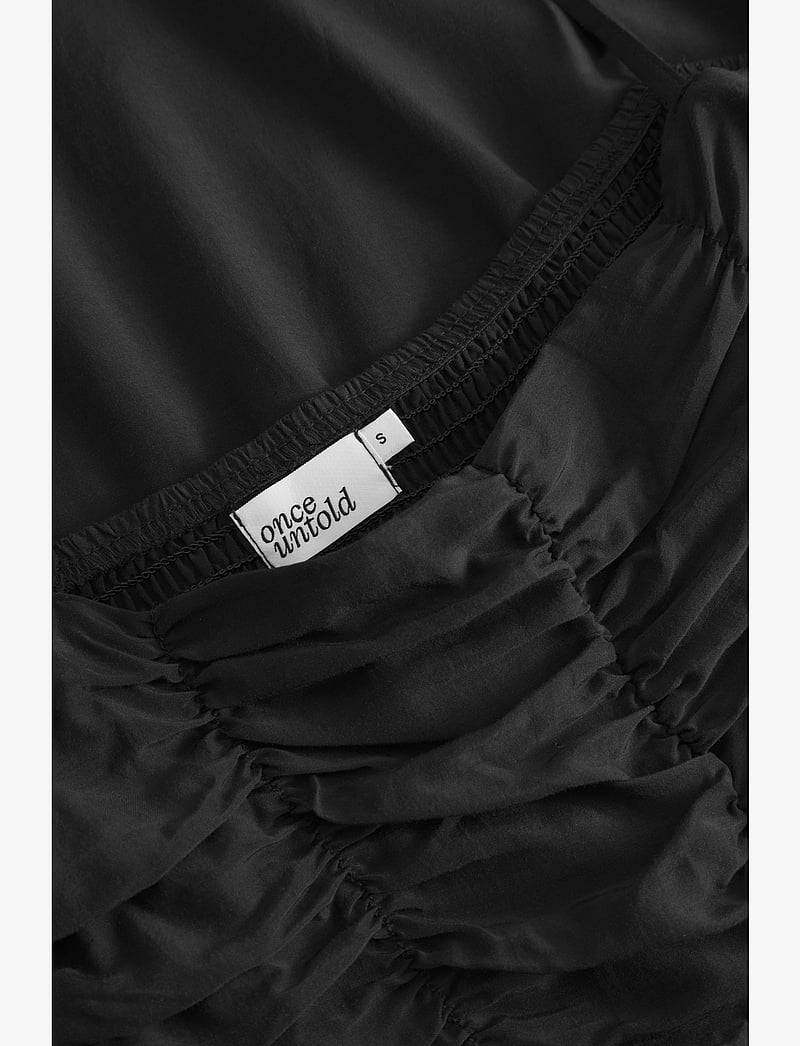 Once Untold - Silkey Smock Dress - midikleider - black - 2