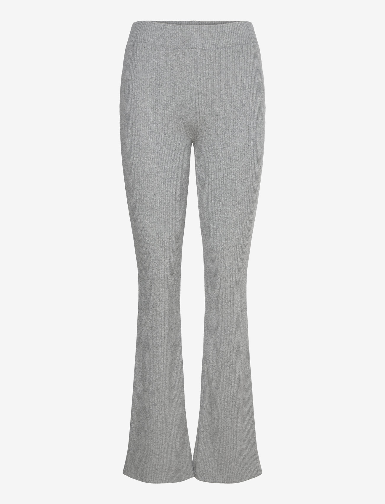 Once Untold - Daniela Rib Trouser - flare bukser - dark grey melange - 1