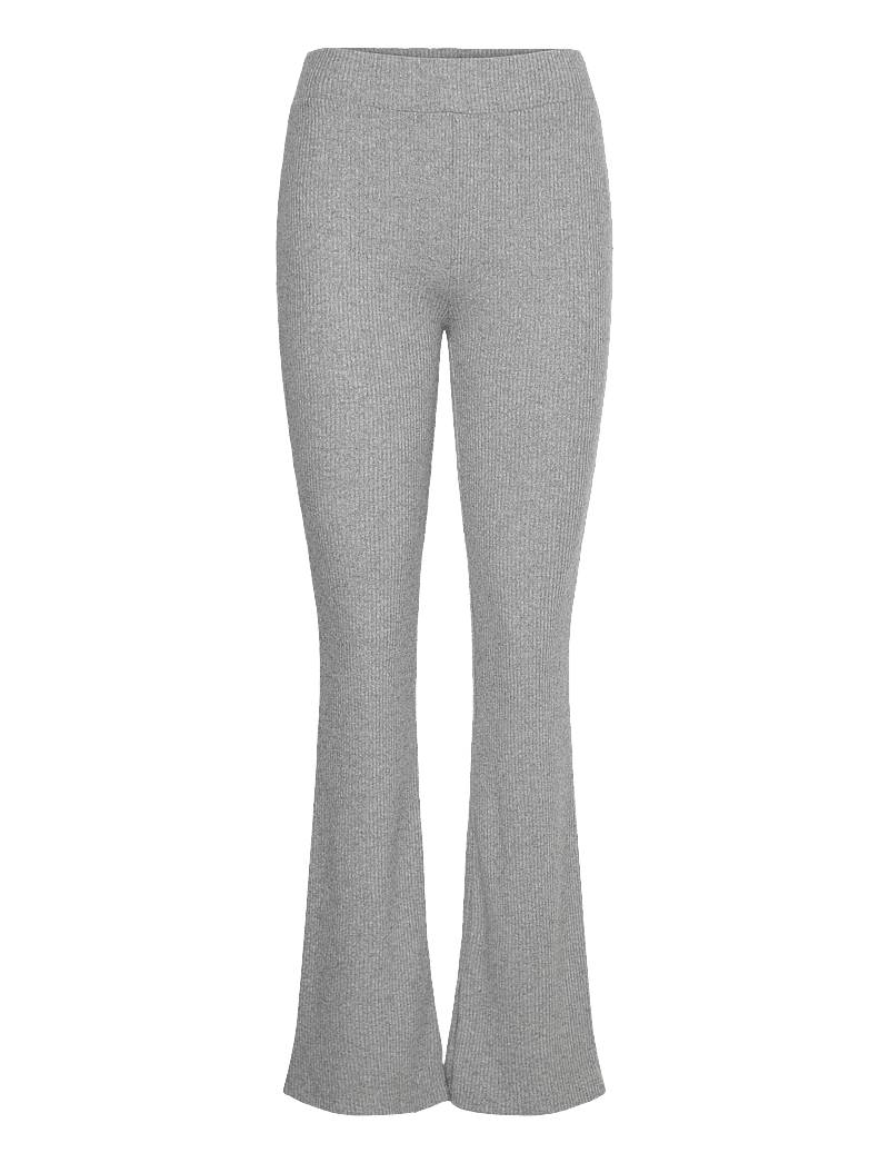Once Untold - Daniela Rib Trouser - flare bukser - dark grey melange - 1