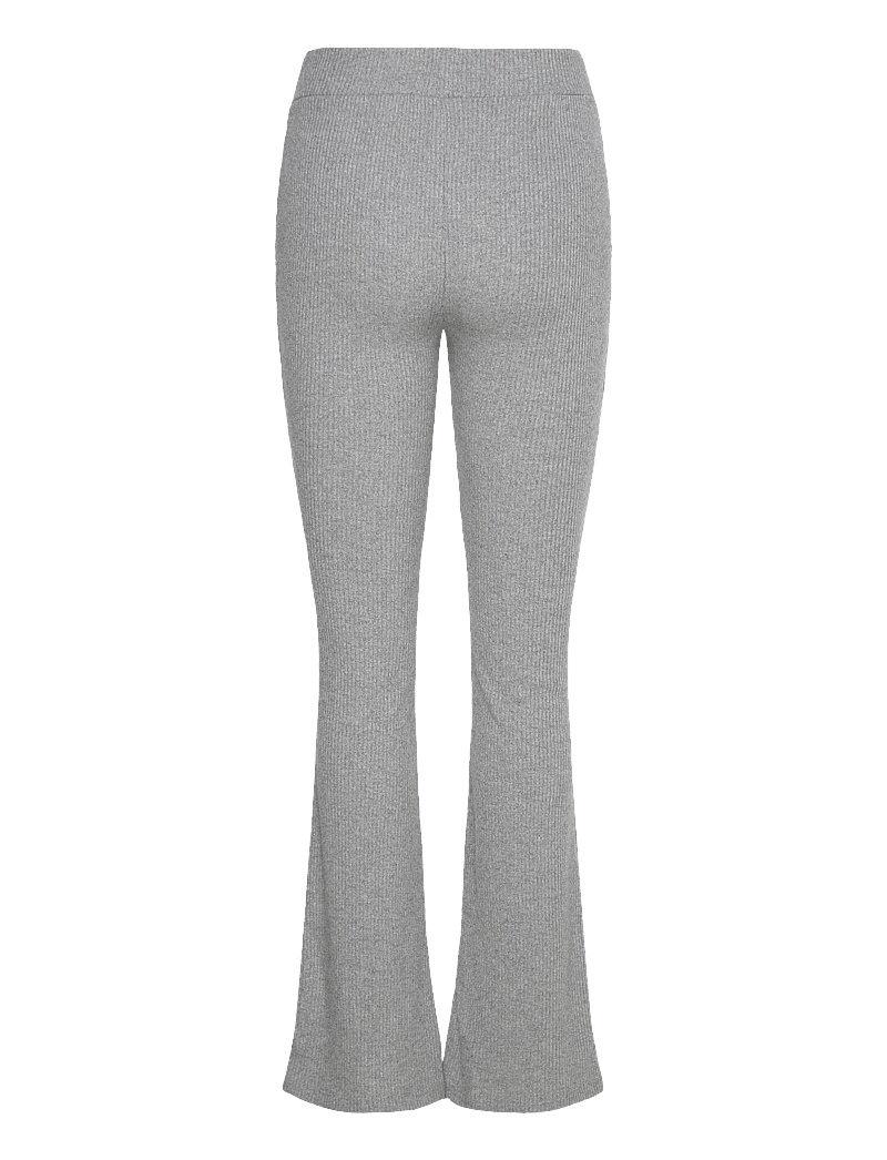 Once Untold - Daniela Rib Trouser - flare bukser - dark grey melange - 2