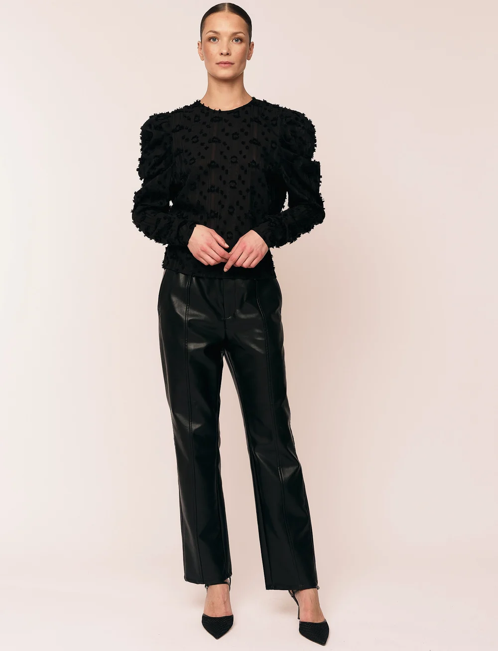 Once Untold - Julia Top - långärmade blusar - black - 0