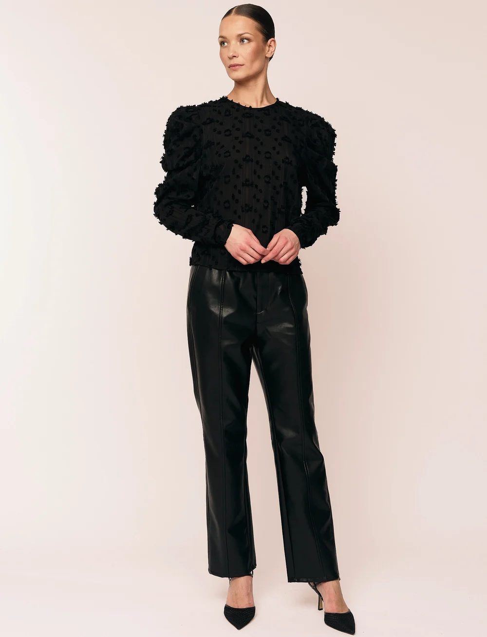 Once Untold - Julia Top - långärmade blusar - black - 3