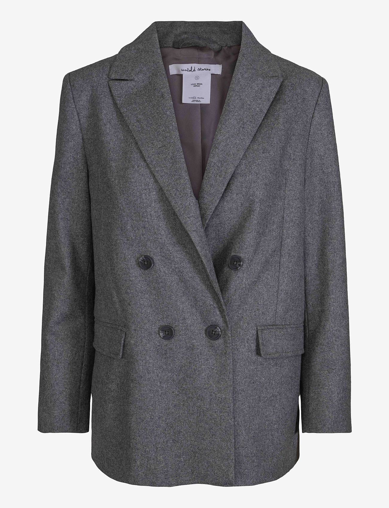 Once Untold - Fifth Blazer - dobbeltradede blazere - dark grey - 1