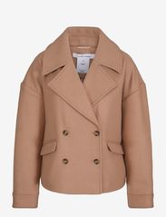 Once Untold - Amber Short Coat - wool jackets - lt brown - 0