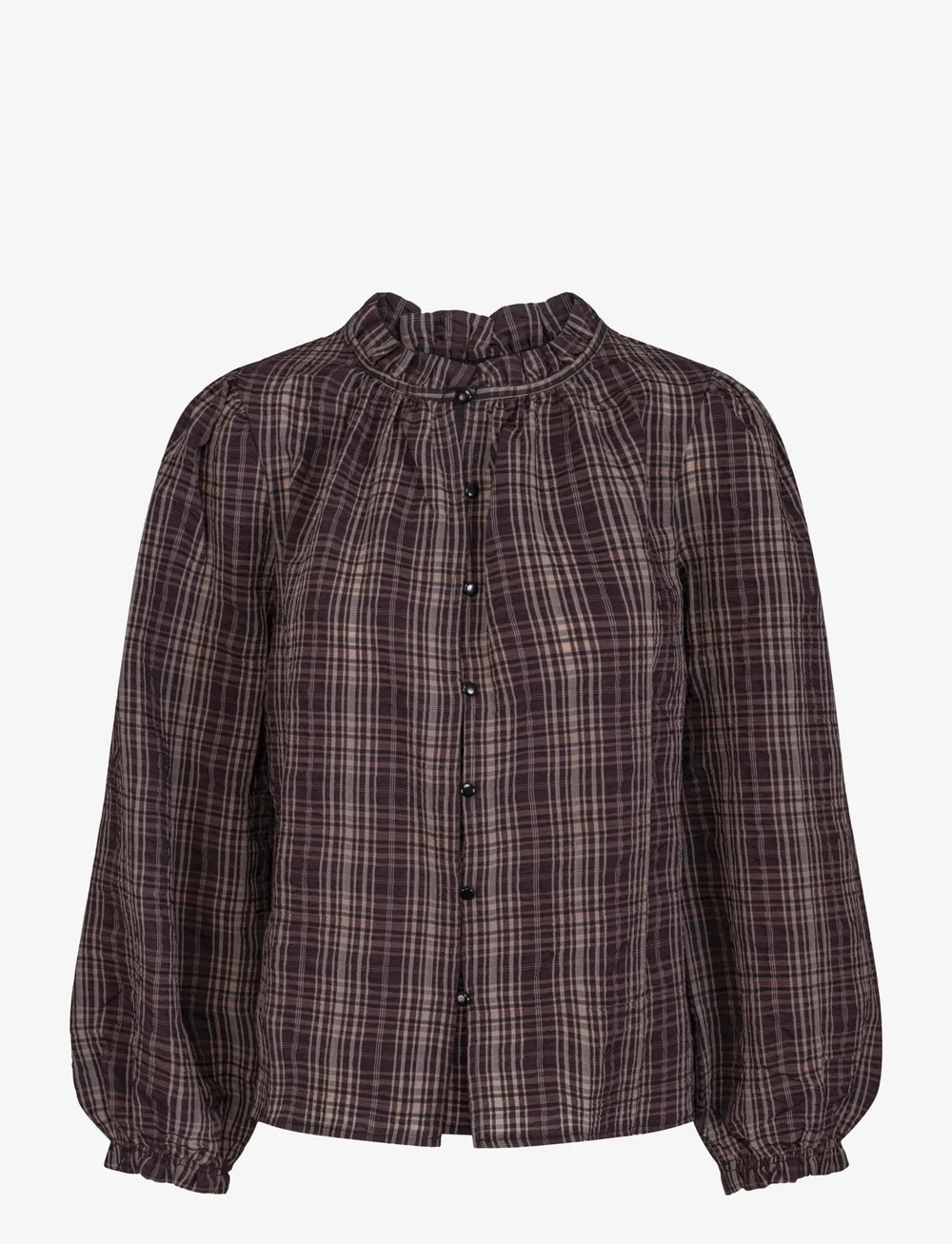 Once Untold - Highline Button Blouse - pikkade varrukatega pluusid - black/sand - 1