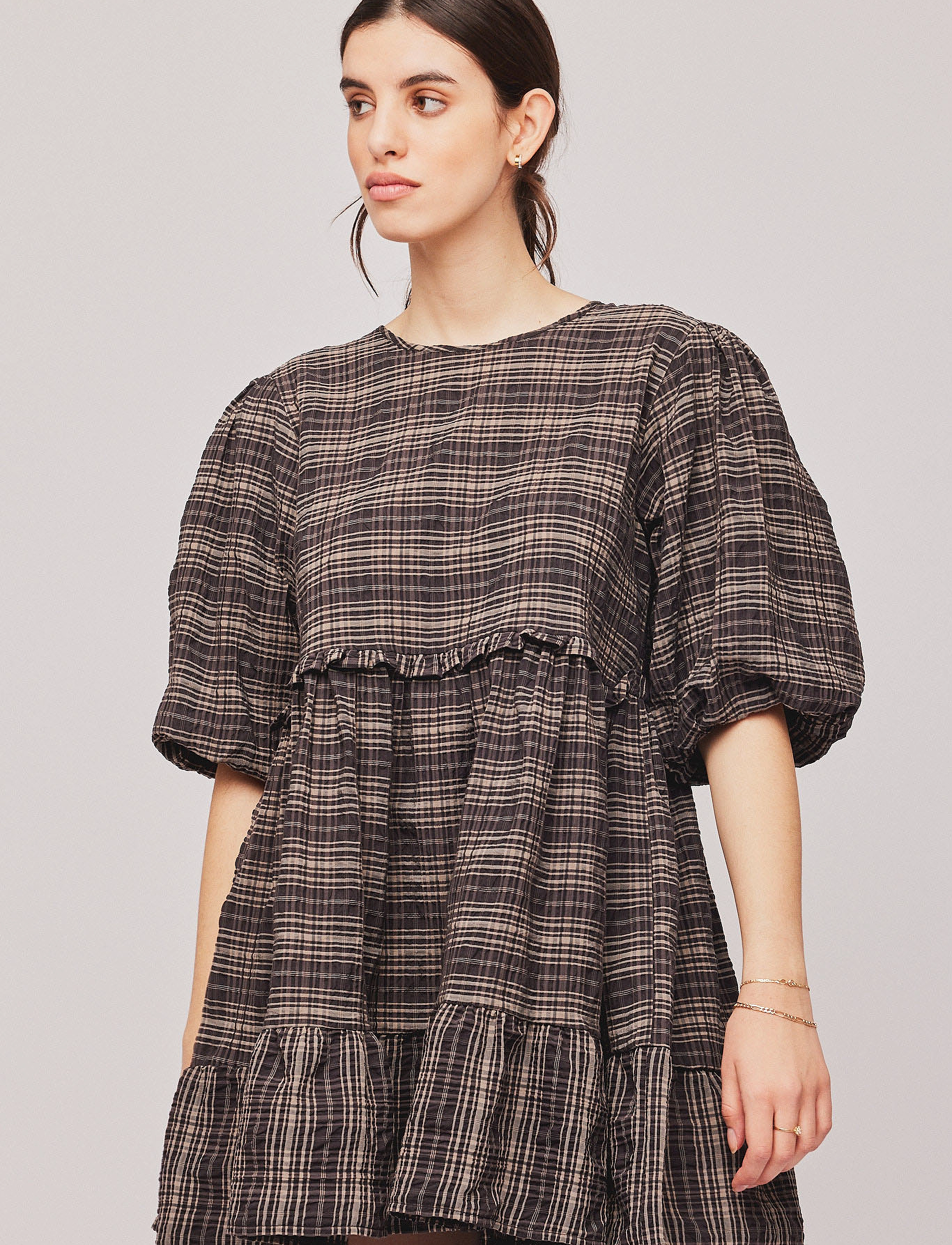 Once Untold - Electra Mini Dress - korte kjoler - black/sand - 3