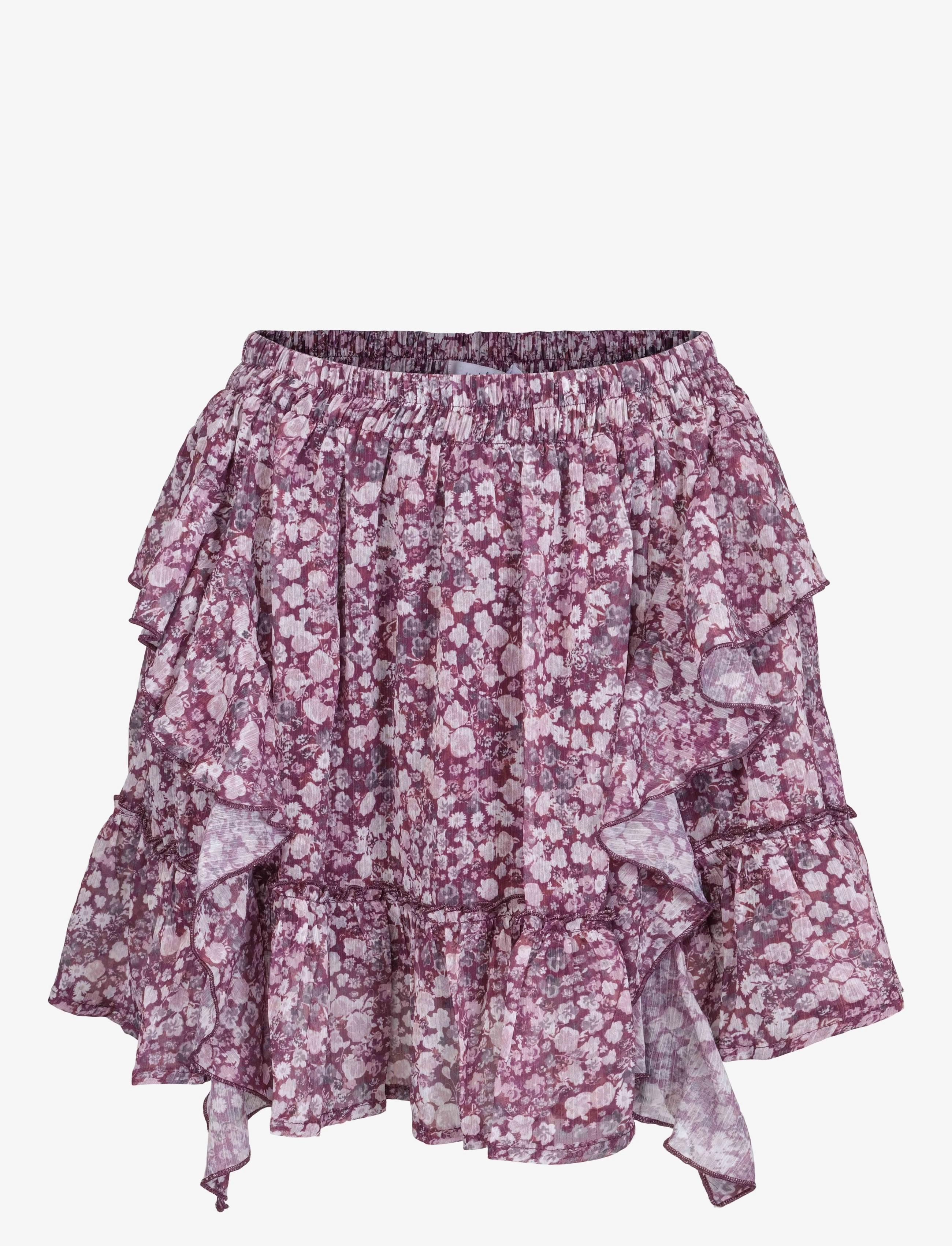 Once Untold Nala Skirt - Riided - BORDEAUX FLOWER / purple