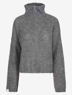 Florie Zip Knit Sweater, Once Untold