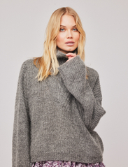 Once Untold - Florie Zip Knit Sweater - swetry - winter grey - 3