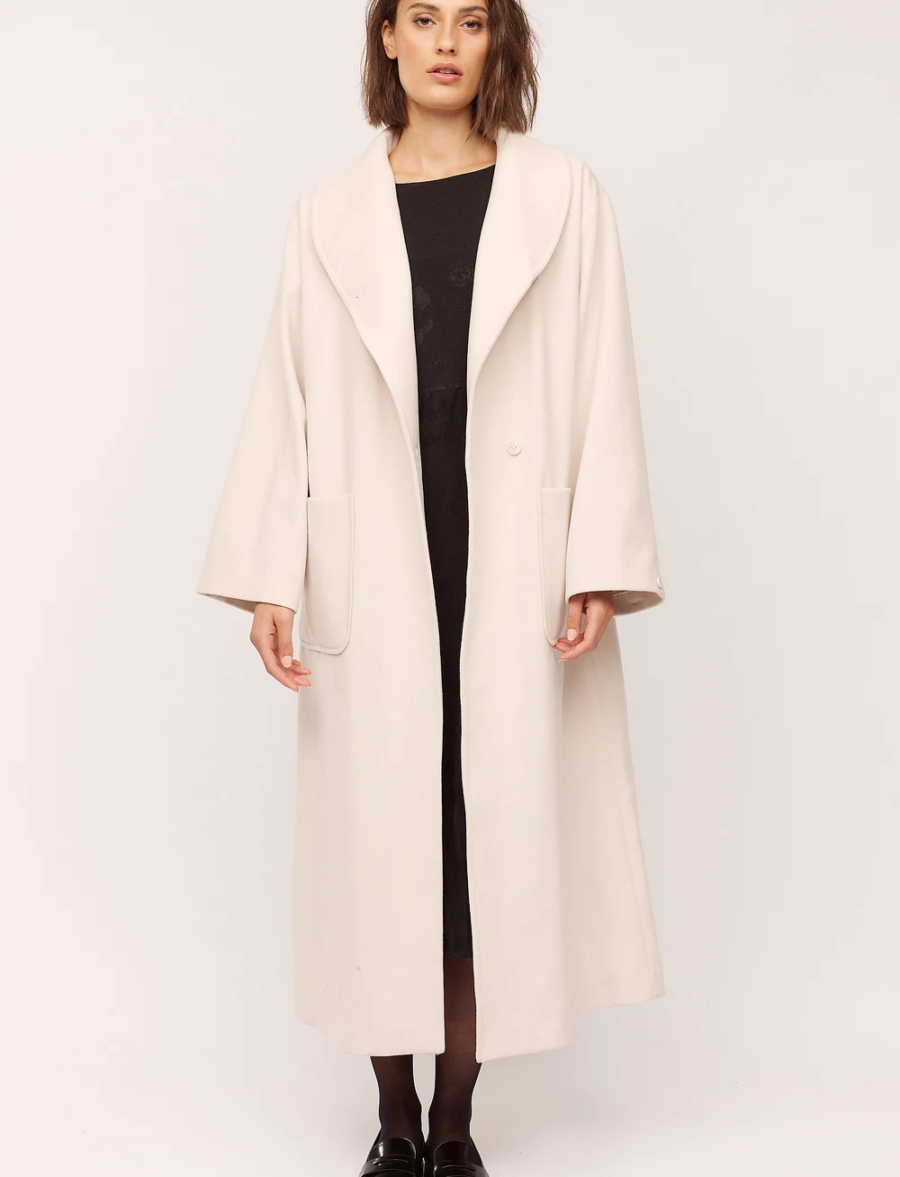 Once Untold - Camille Long Coat - mantlid - winter white - 0