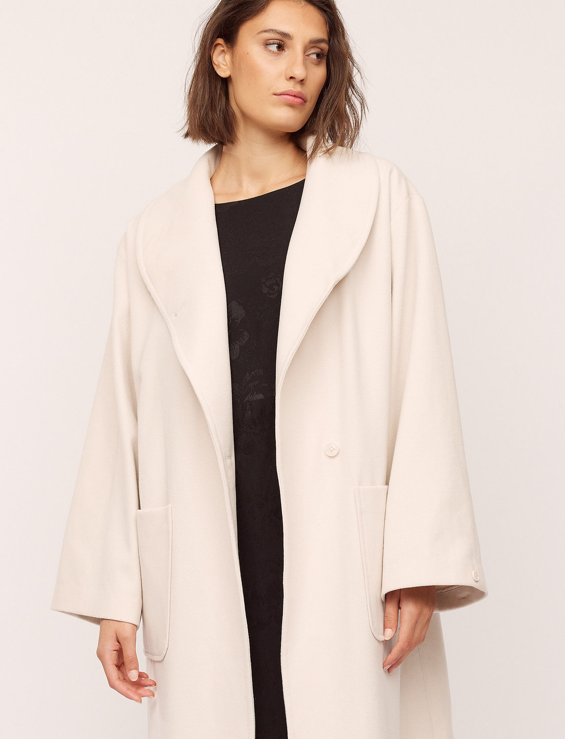 Long cream 2025 winter coats