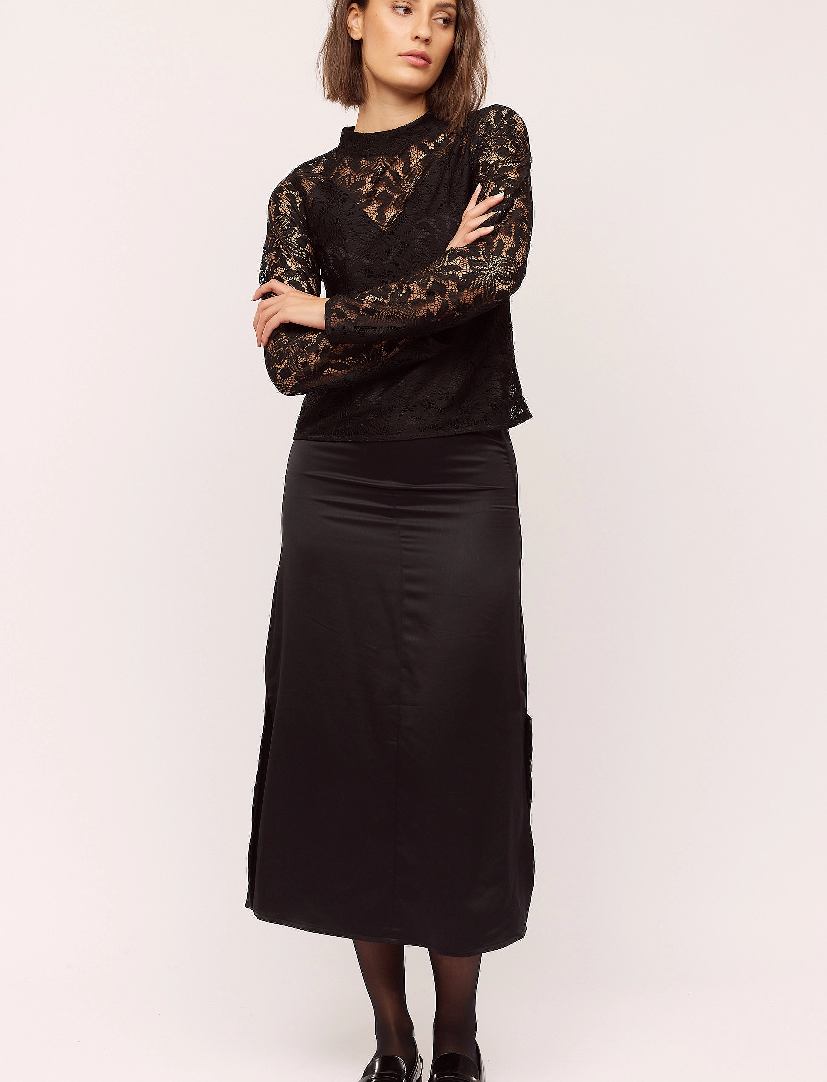 Once Untold - Katina Blouse - pikkade varrukatega pluusid - black - 2