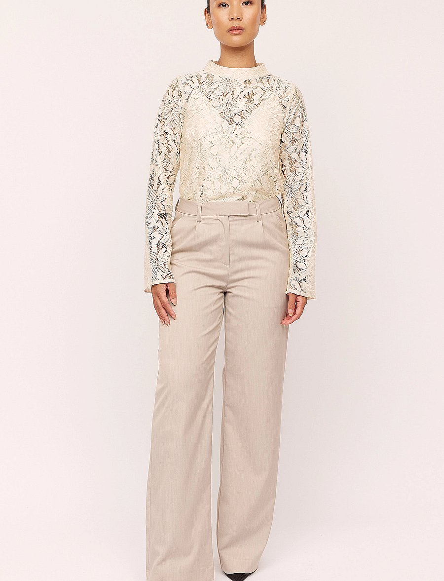 Once Untold - Katina Blouse - blouses met lange mouwen - creme - 0