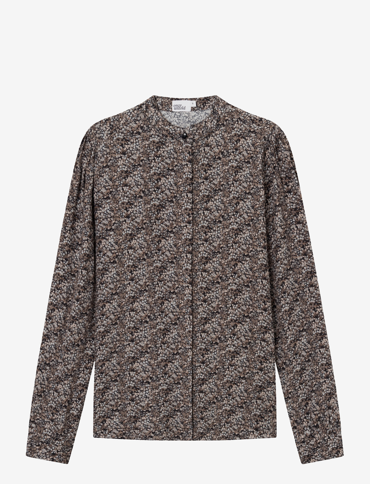 Once Untold - Elisa Shirt - langærmede skjorter - black petite flower - 0