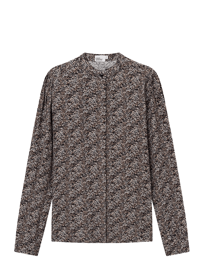 Once Untold - Elisa Shirt - langärmlige hemden - black petite flower - 1