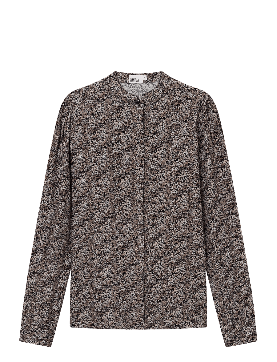 Once Untold - Elisa Shirt - langärmlige hemden - black petite flower - 1