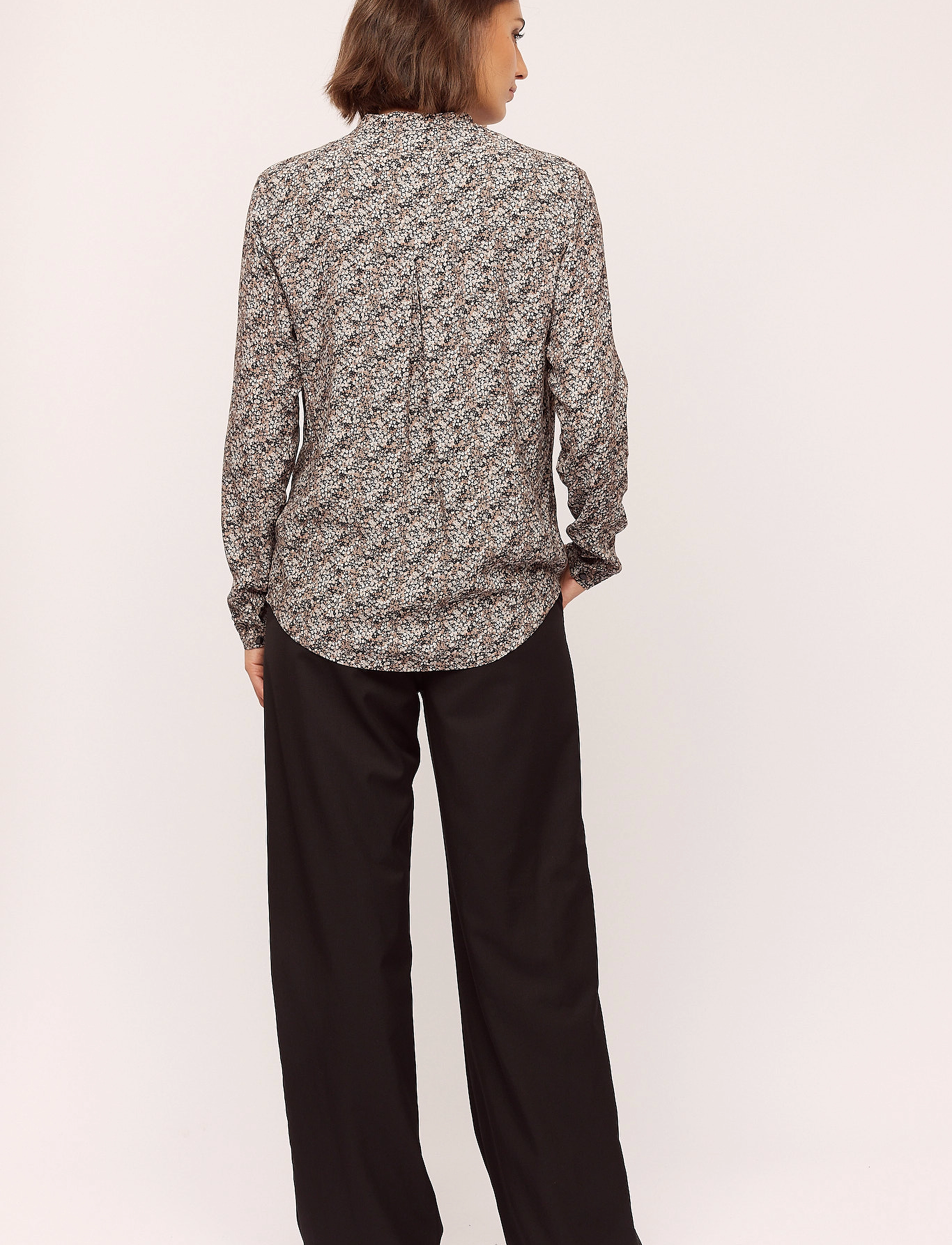 Once Untold - Elisa Shirt - langærmede skjorter - black petite flower - 3