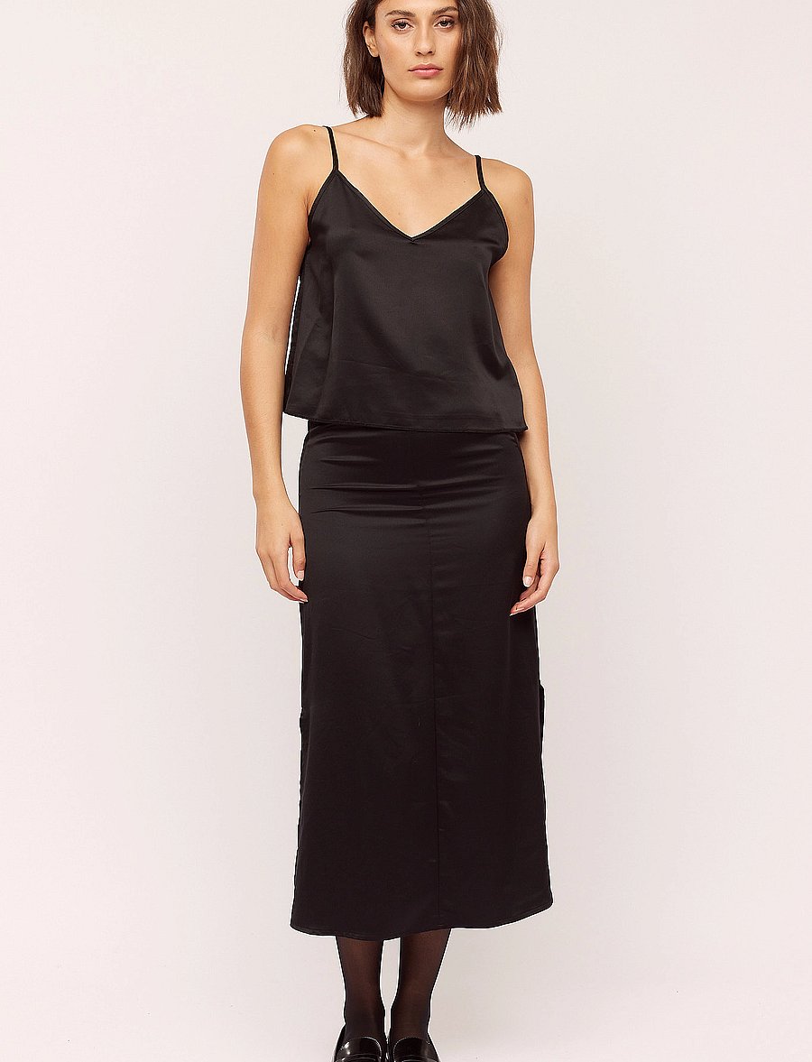 Once Untold - Zanna Skirt - midi-röcke - black - 0