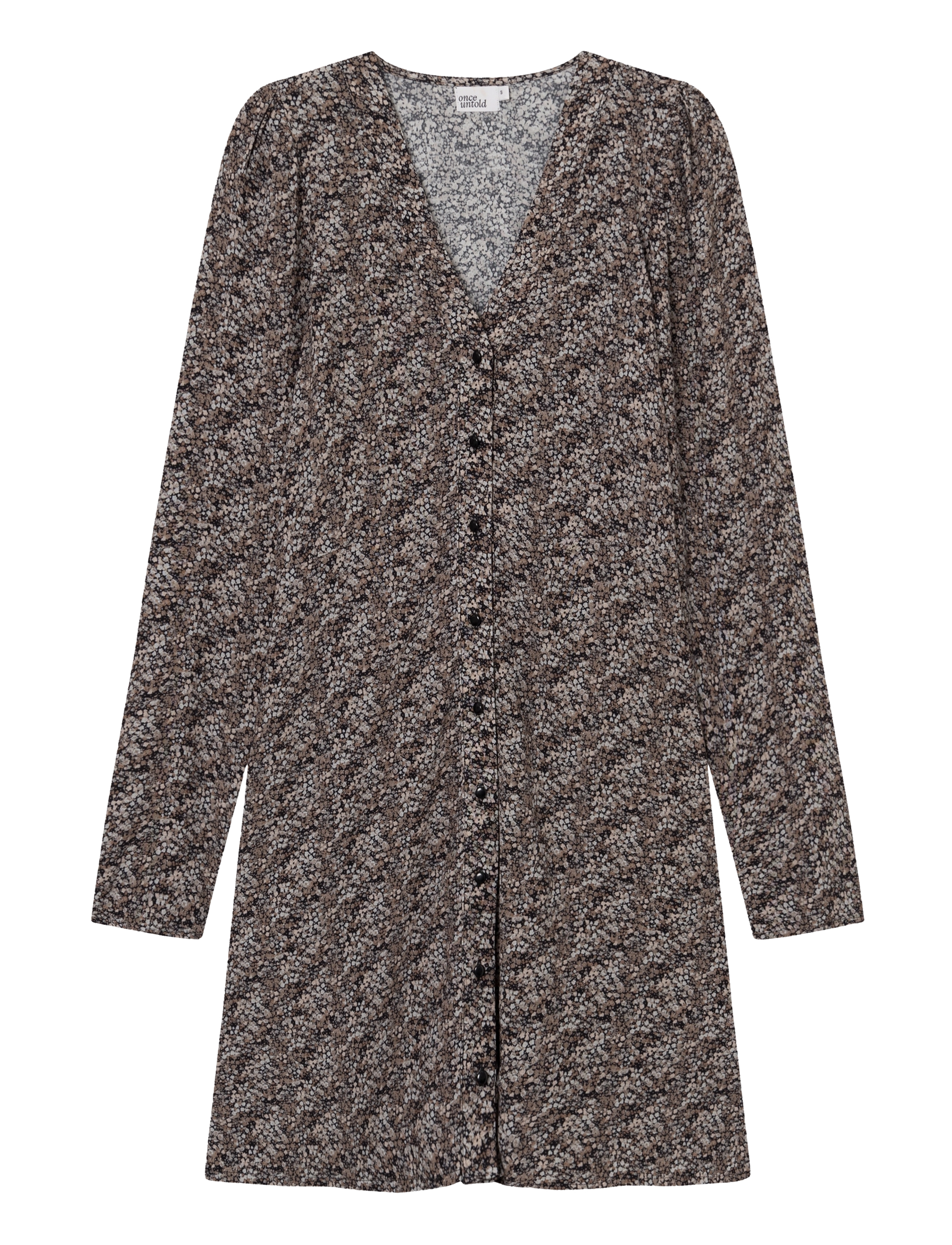 ONCE UNTOLD Ellen Ls Kurz Kleid Schwarz - S - Damen