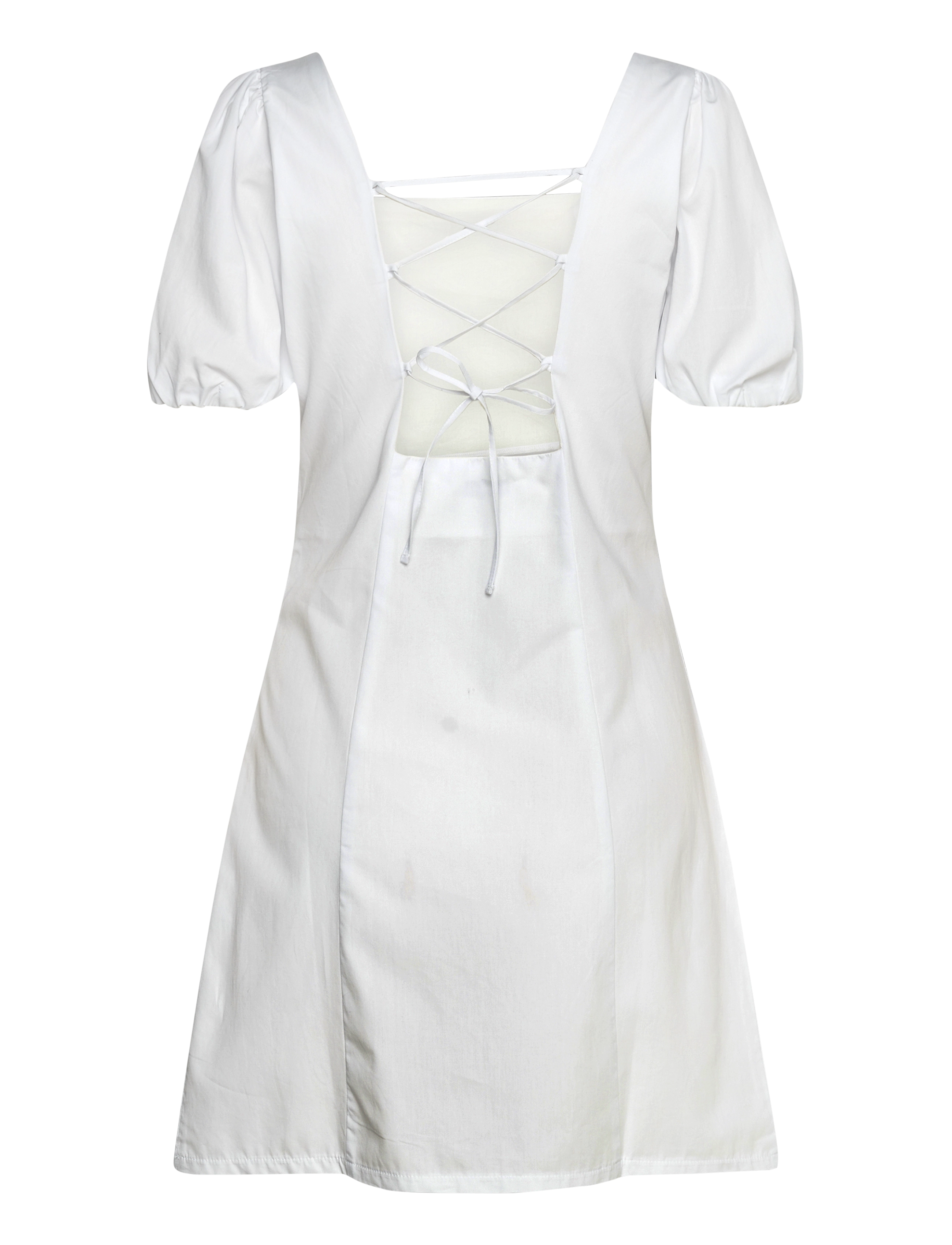 Once Untold - Peyton Puff Dress - sommerkjoler - white - 2