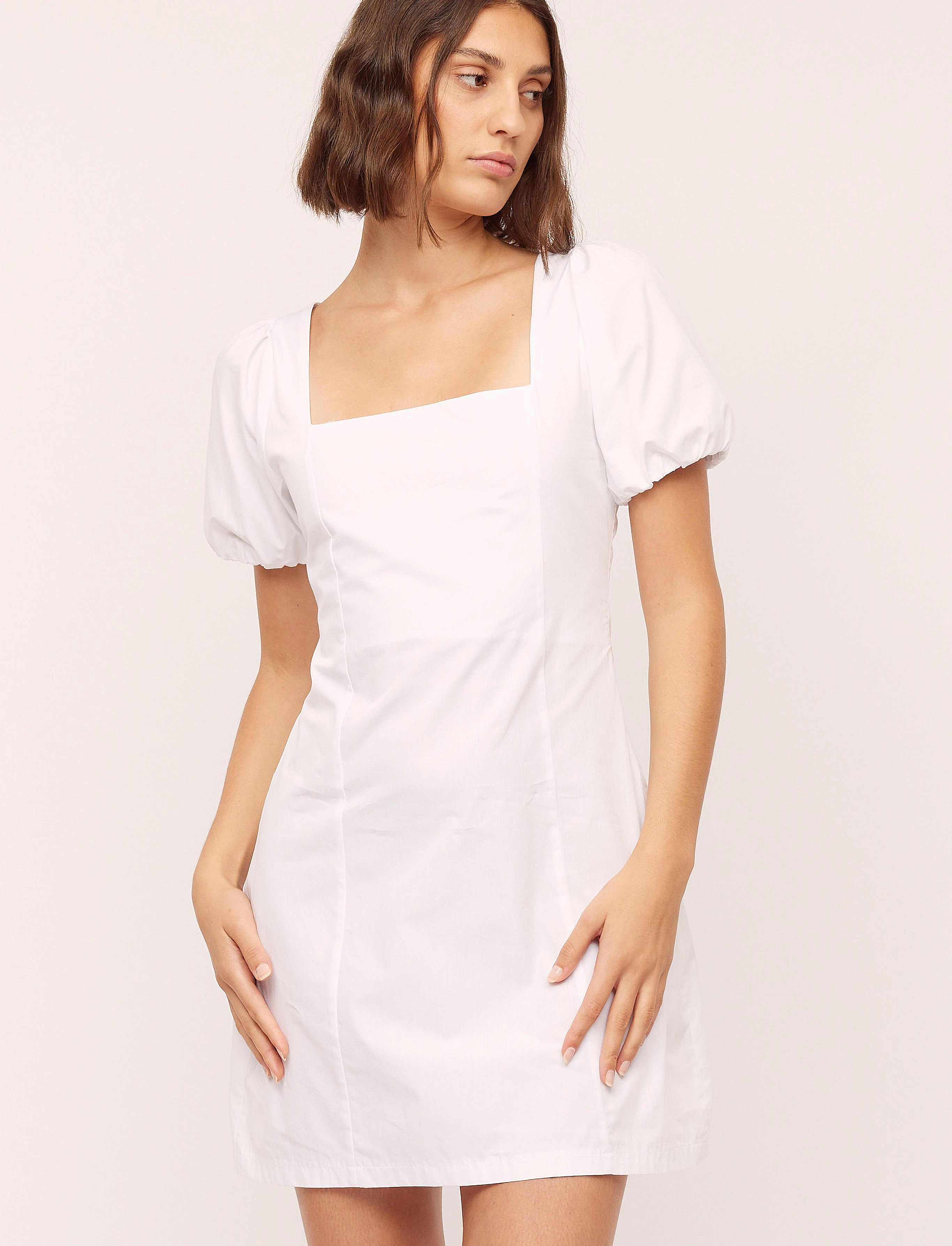Once Untold Peyton Puff Dress - Suvekleidid - WHITE / white