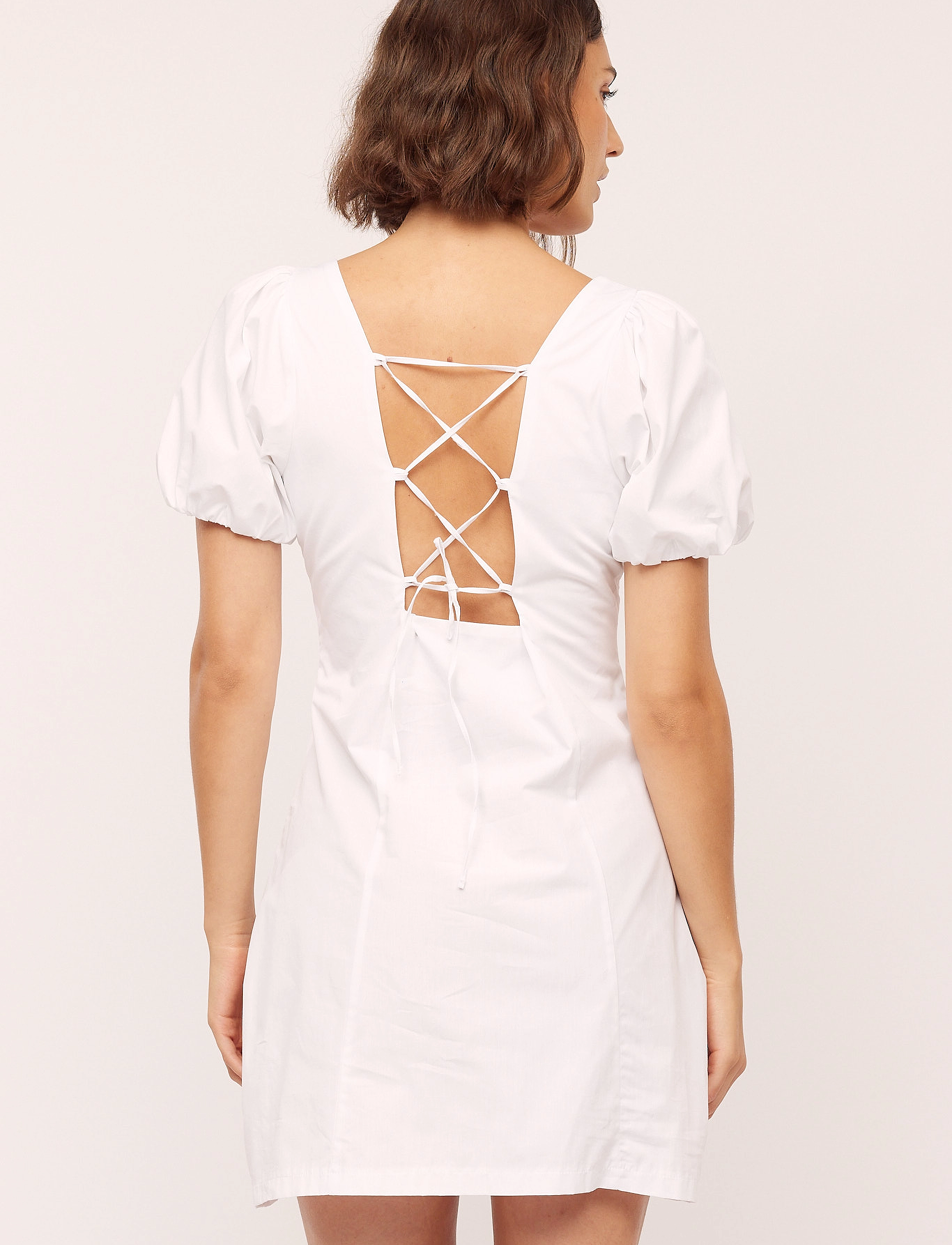 Once Untold - Peyton Puff Dress - sommerkjoler - white - 3