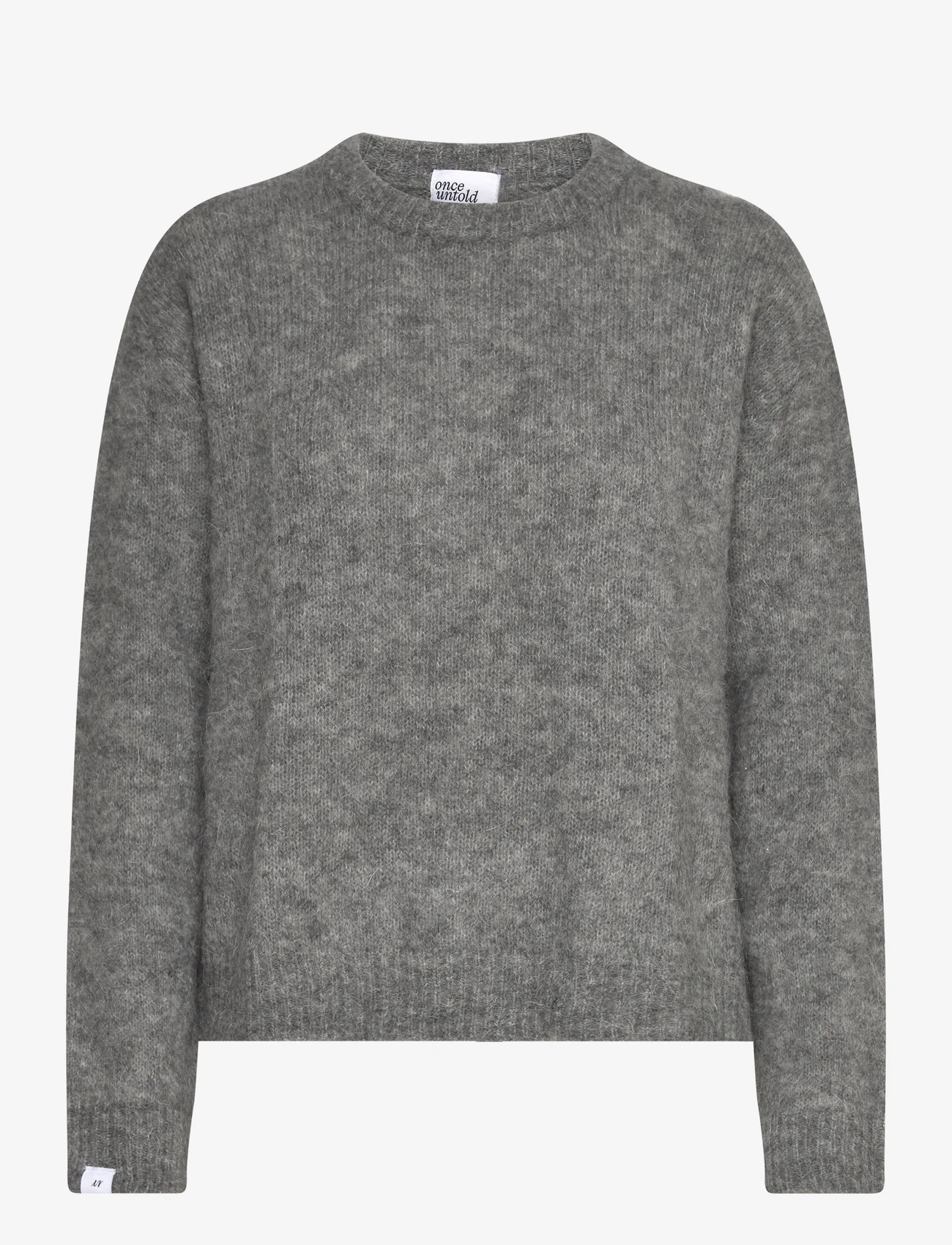 Once Untold - Astrid RN Sweater - jumpers - grey melange - 1