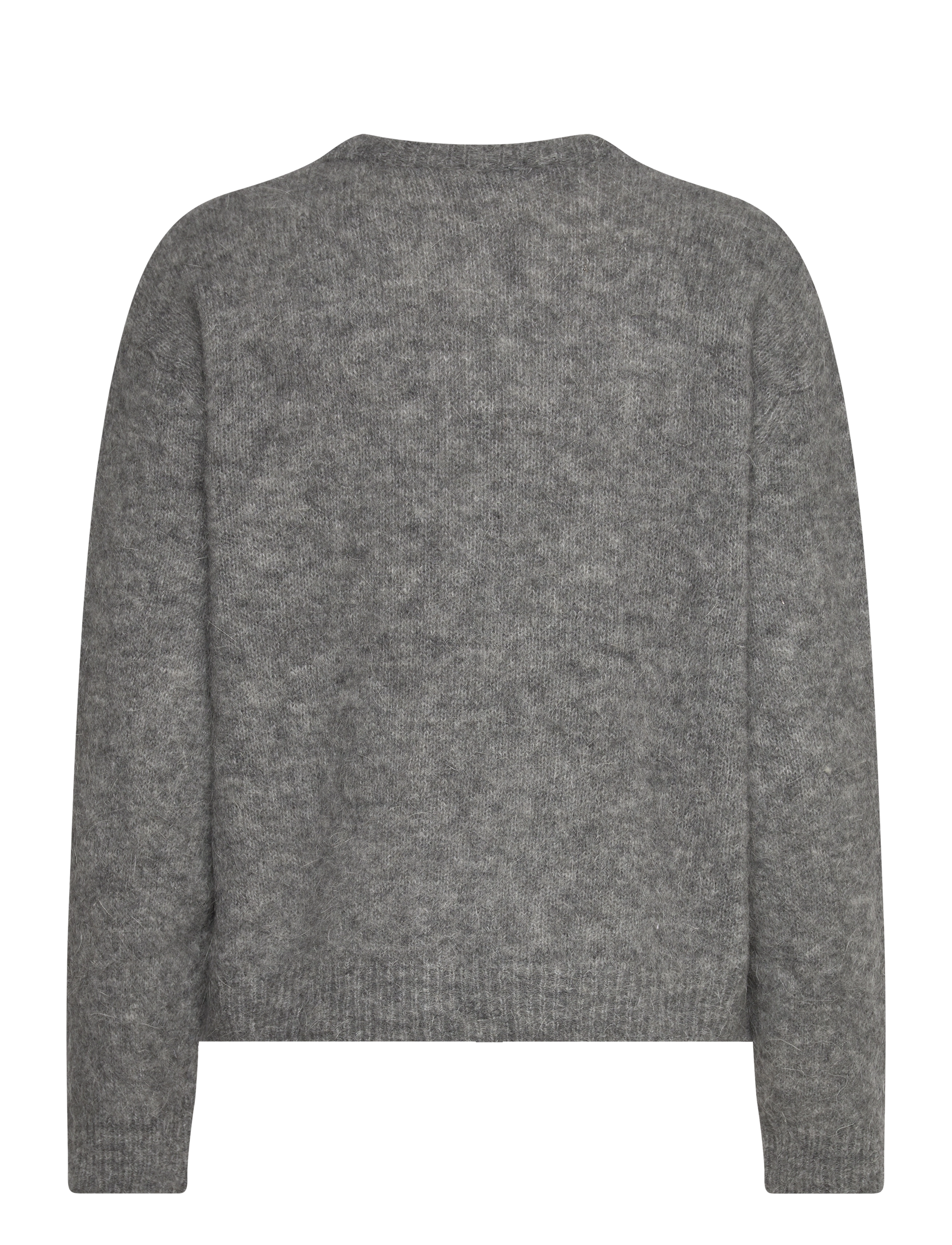 Once Untold - Astrid RN Sweater - trøjer - grey melange - 2