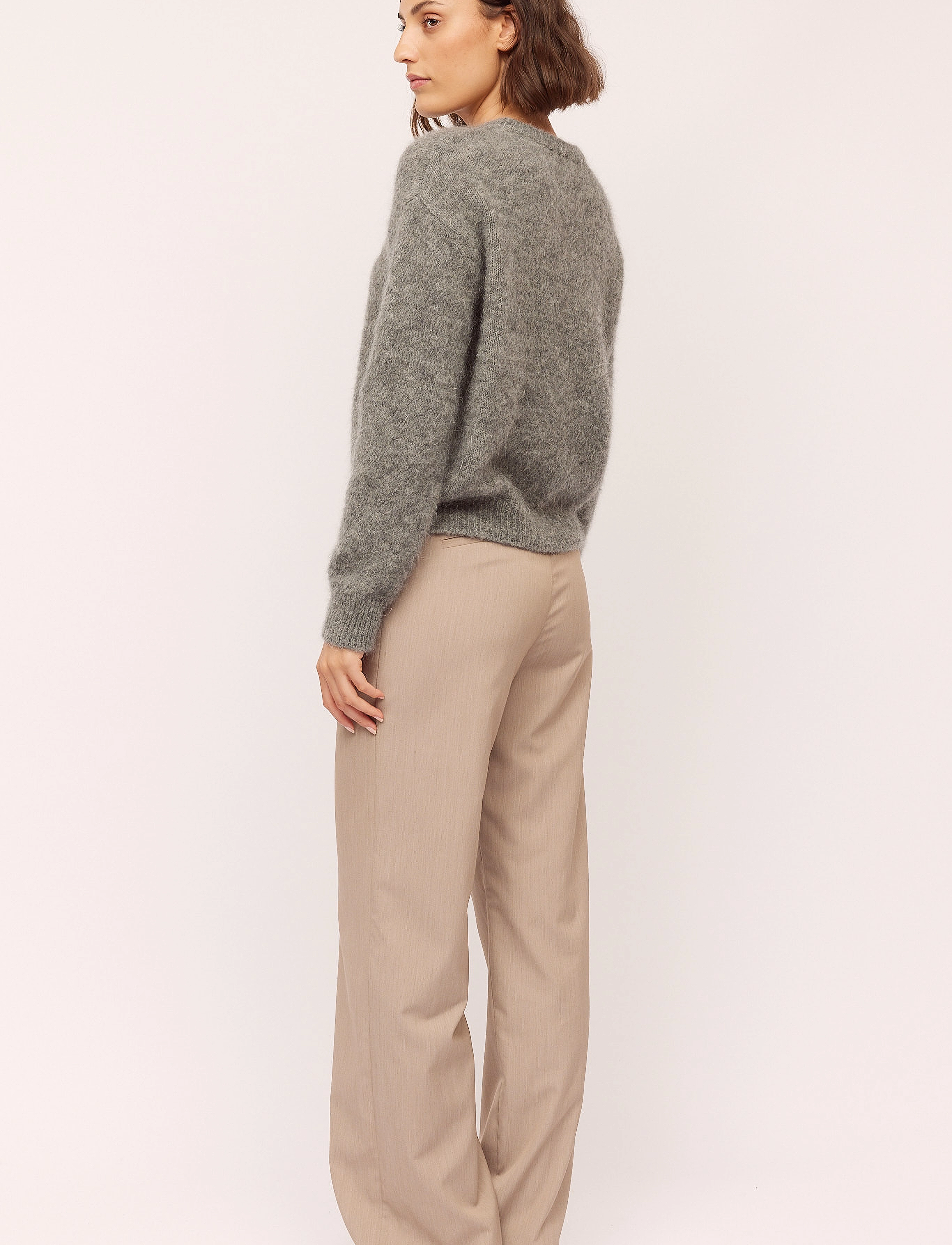 Once Untold - Astrid RN Sweater - trøjer - grey melange - 3
