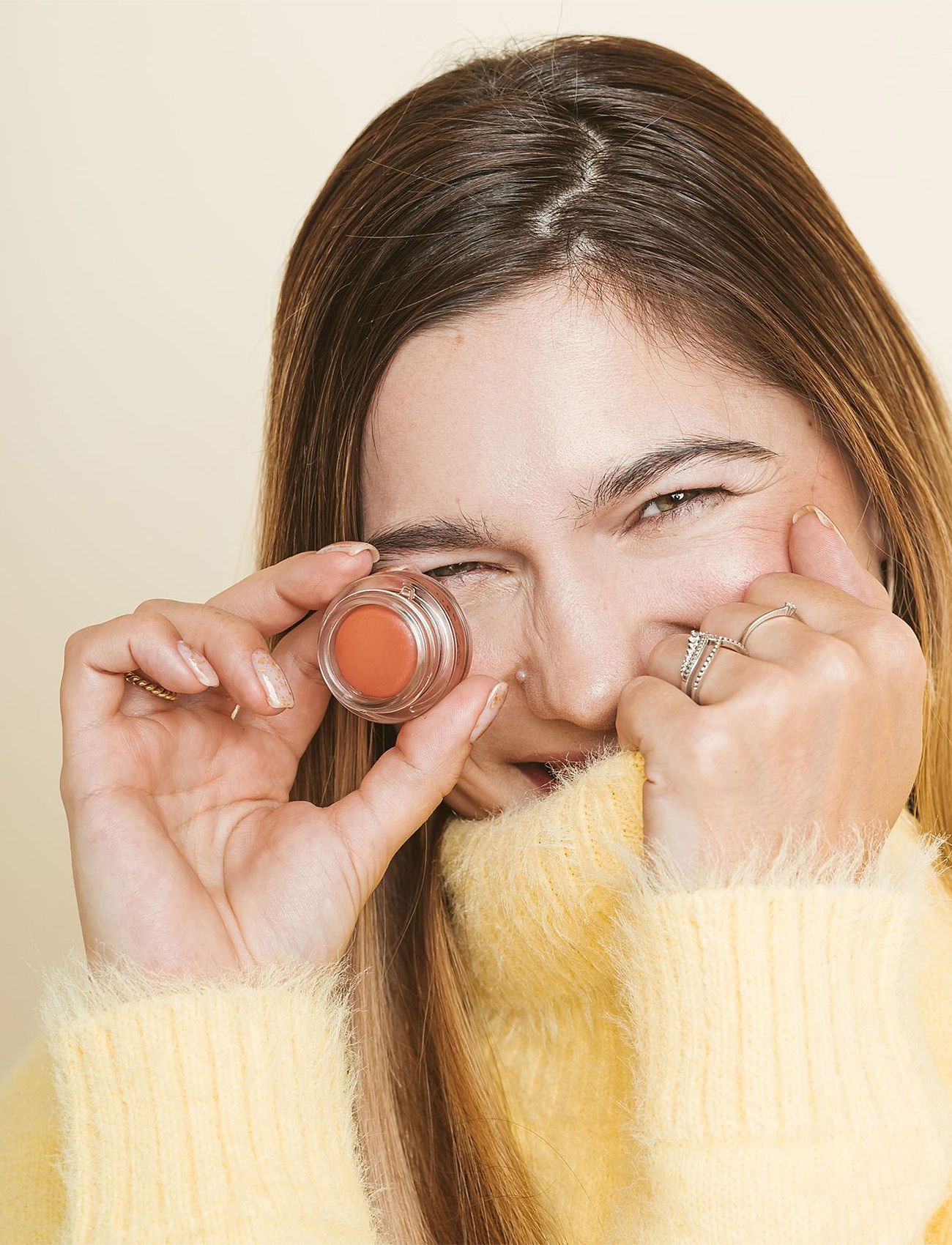 Uoga Uoga - Uoga Uoga Lip & Cheek Tint 2-in-1: creamy blush and lip colour - bliv klar til date night - apricot - 3