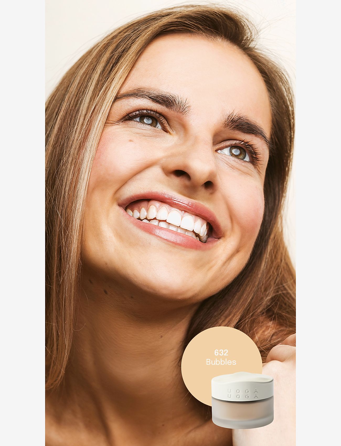Uoga Uoga - Uoga Uoga Mineral Foundation Powder with amber SPF15 - makeup - bubbles - 1