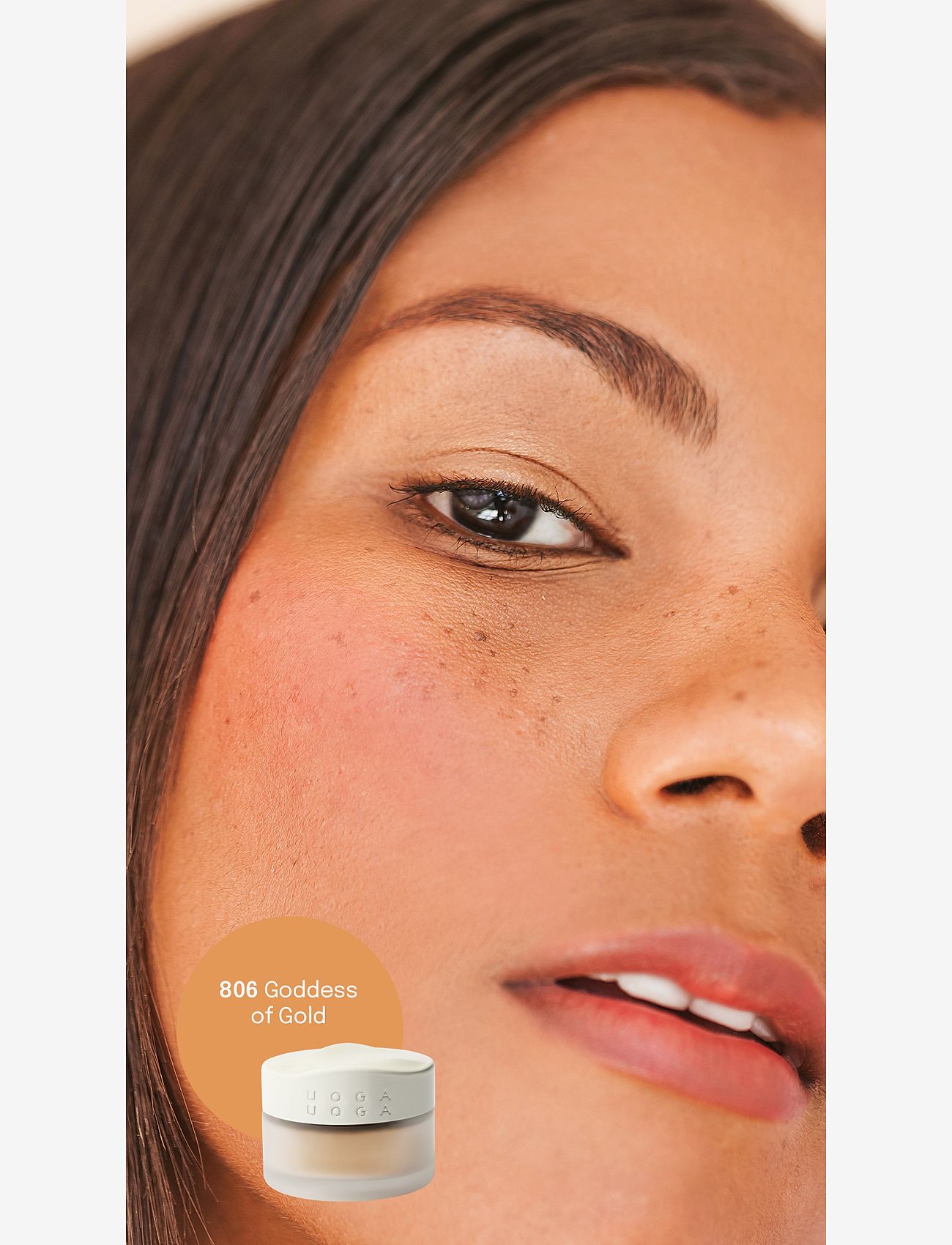 Uoga Uoga - Uoga Uoga Mineral Foundation Powder with amber SPF15 - makeup - goddess of gold - 1