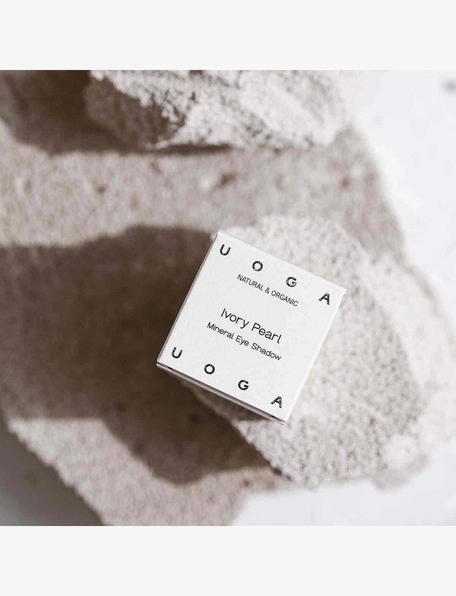 Uoga Uoga - Uoga Uoga Mineral Eye Shadow wiht amber - bliv klar til date night - ivory pearl - 4