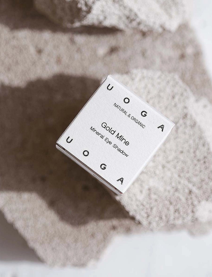 Uoga Uoga - Uoga Uoga Mineral Eye Shadow with amber - bliv klar til date night - gold mine - 4