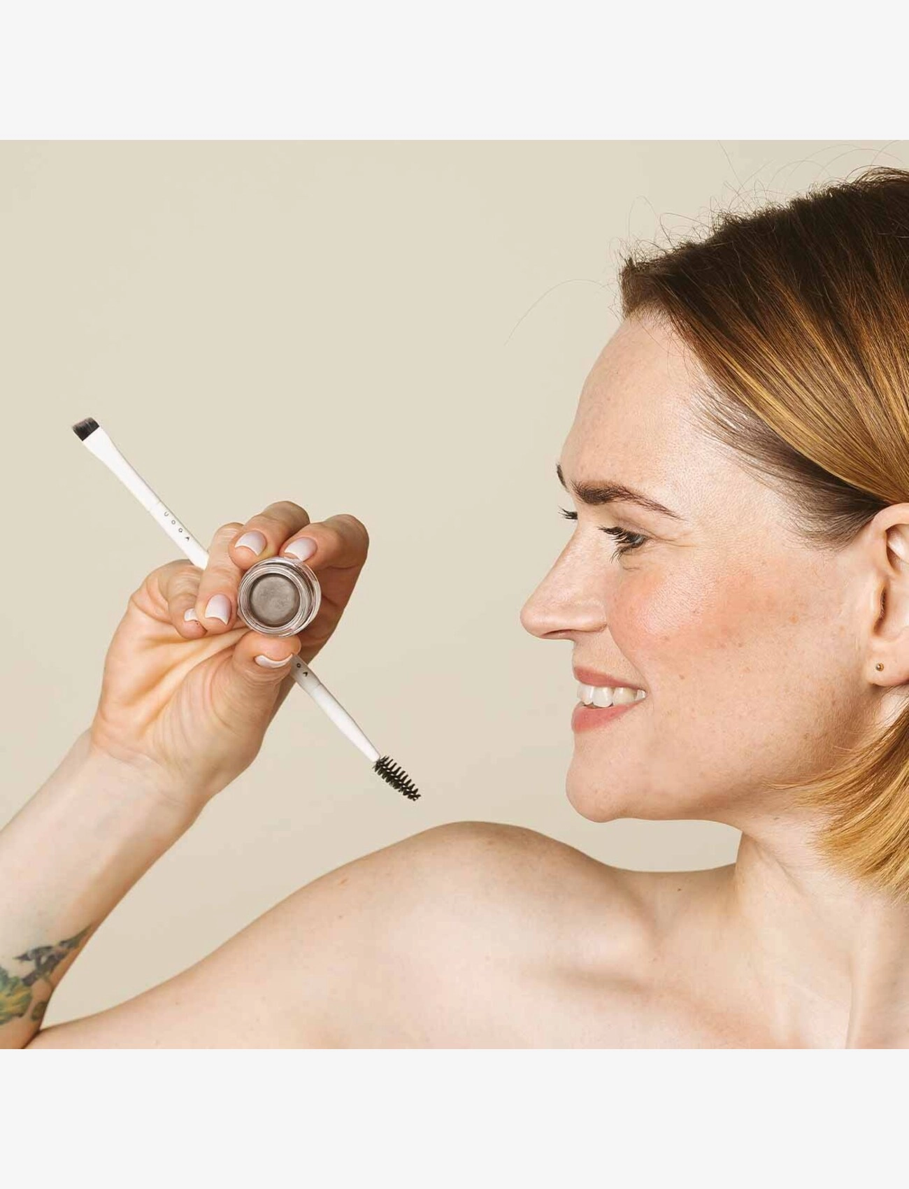 Uoga Uoga - Uoga Uoga Eyebrow Pomade creamy eyebrow tint - Øjne & bryn - taupe (medium) - 2