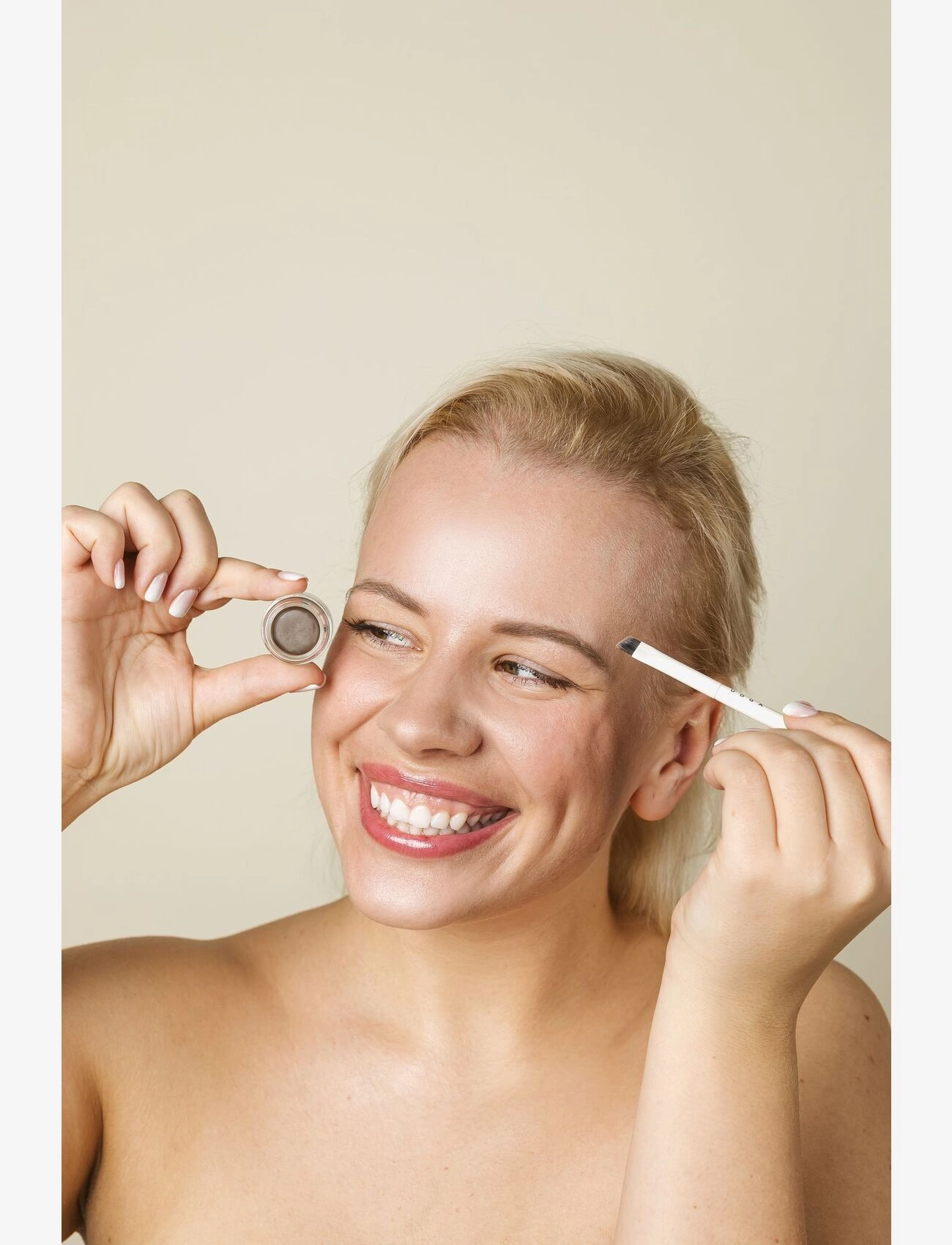 Uoga Uoga - Uoga Uoga Eyebrow Duo Brush - smink - clear - 1