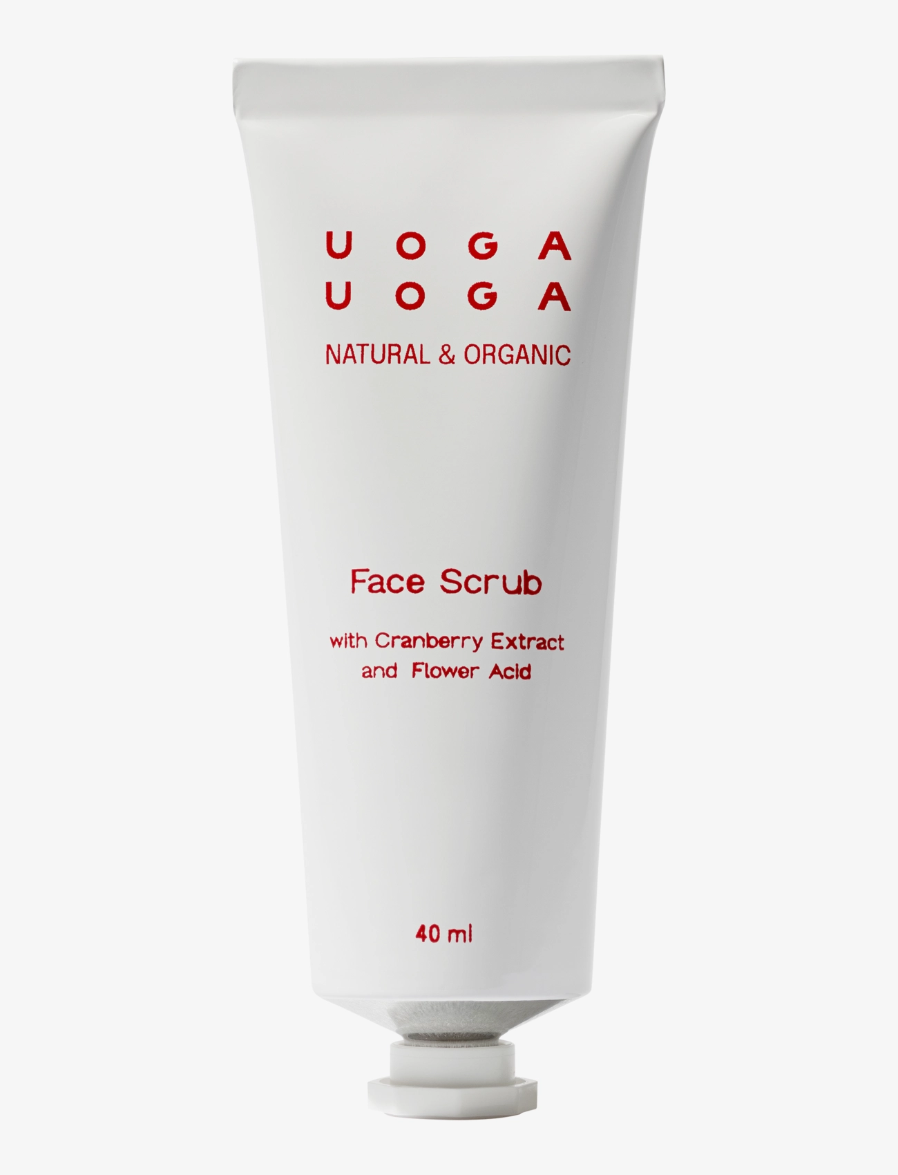 Uoga Uoga Uoga Uoga Face Scrub with flower acid and cranberry extract - Peeling - CLEAR / undefined