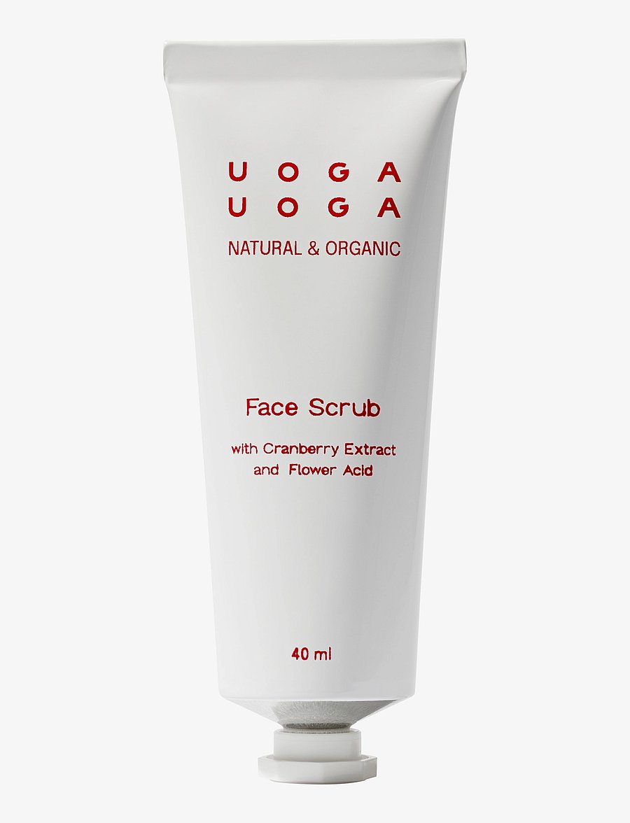 Uoga Uoga - Uoga Uoga Face Scrub with flower acid and cranberry extract - peeling - ansigte - clear - 0