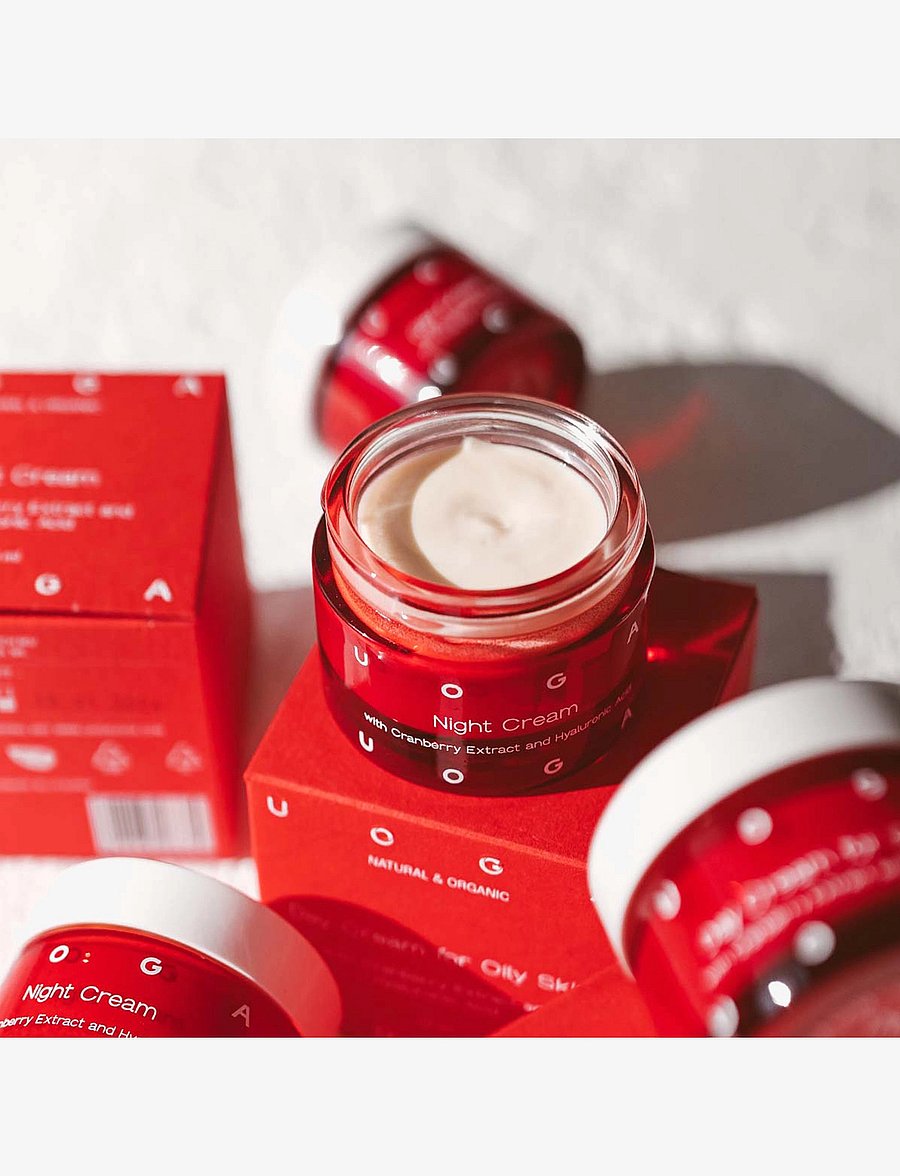 Uoga Uoga - Uoga Uoga Night Cream with cranberry extract and hyaluronic acid - natcremer - clear - 1