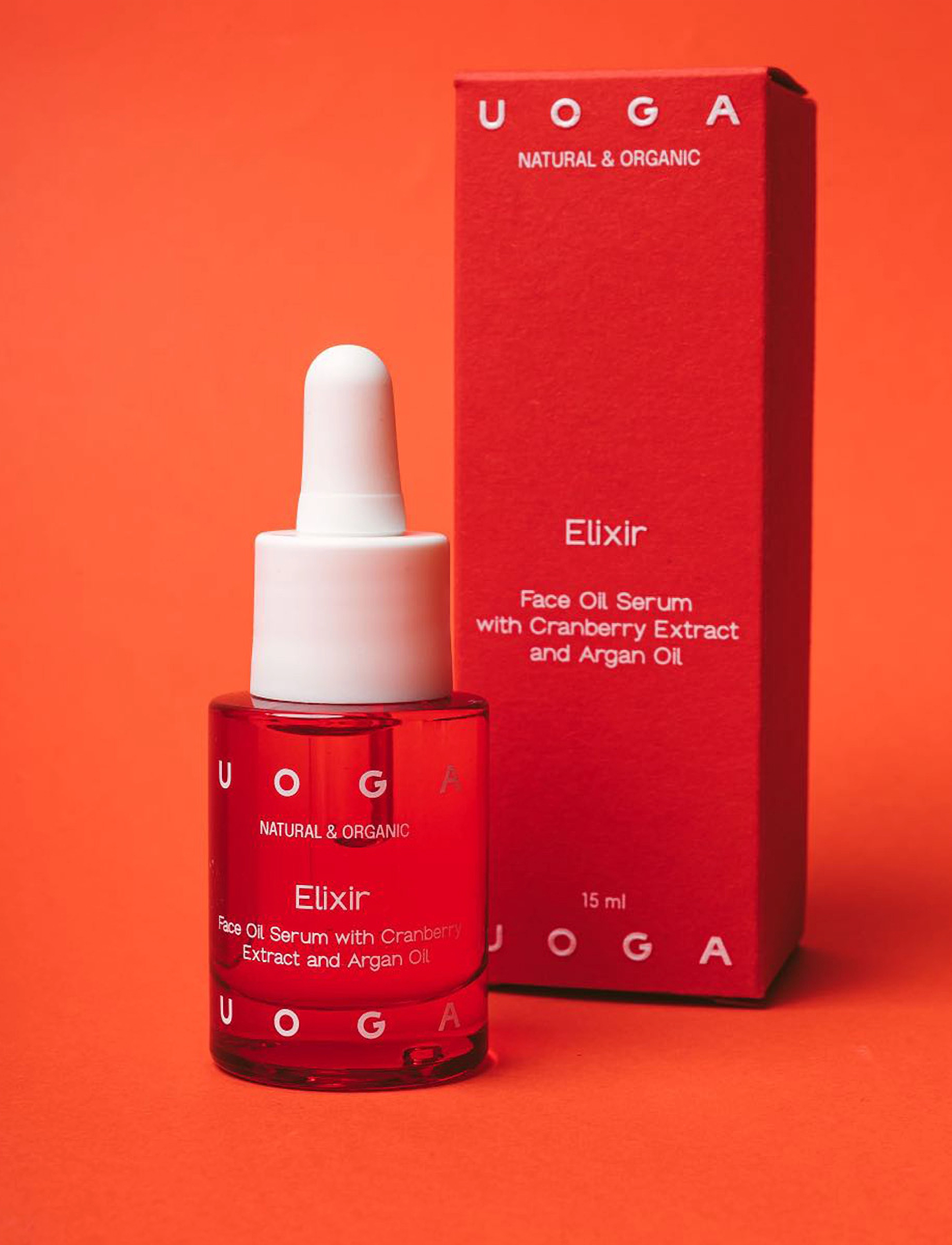 Uoga Uoga Uoga Uoga Elixir - Oil Face Serum With Cranberry Extract And Argan Oil, 15 ml, Nude, Ansigt > Ansigtsolier, Dame