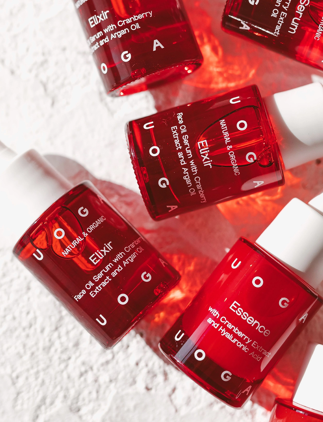 Uoga Uoga - Uoga Uoga Elixir - oil face serum with cranberry extract and argan oil - rejsestørrelser & kits  - clear - 2