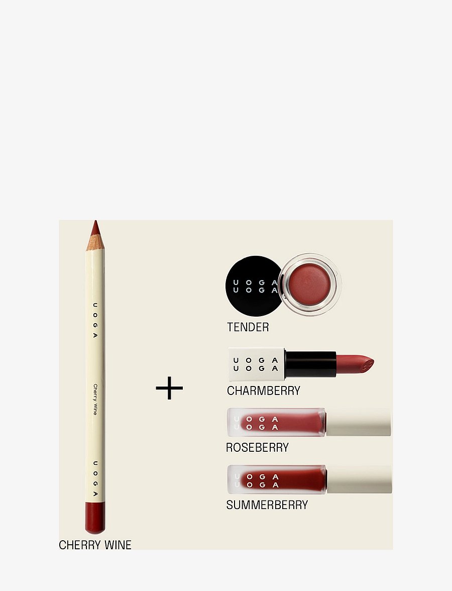 Uoga Uoga - Uoga Uoga Lip pencil - redo för date night - cherry wine - 2