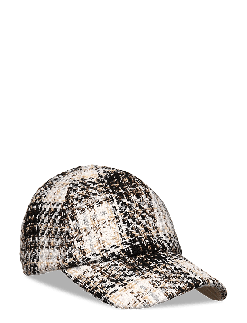 Upfront - ABEL Checked Baseball Cap - kepsar - black - 0