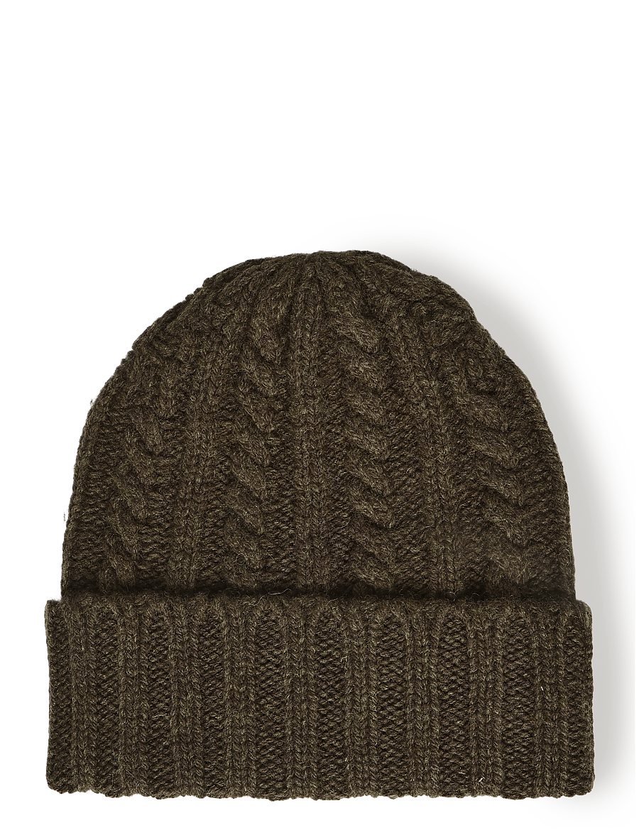 Upfront - CABLE Beanie - accessories - army - 0
